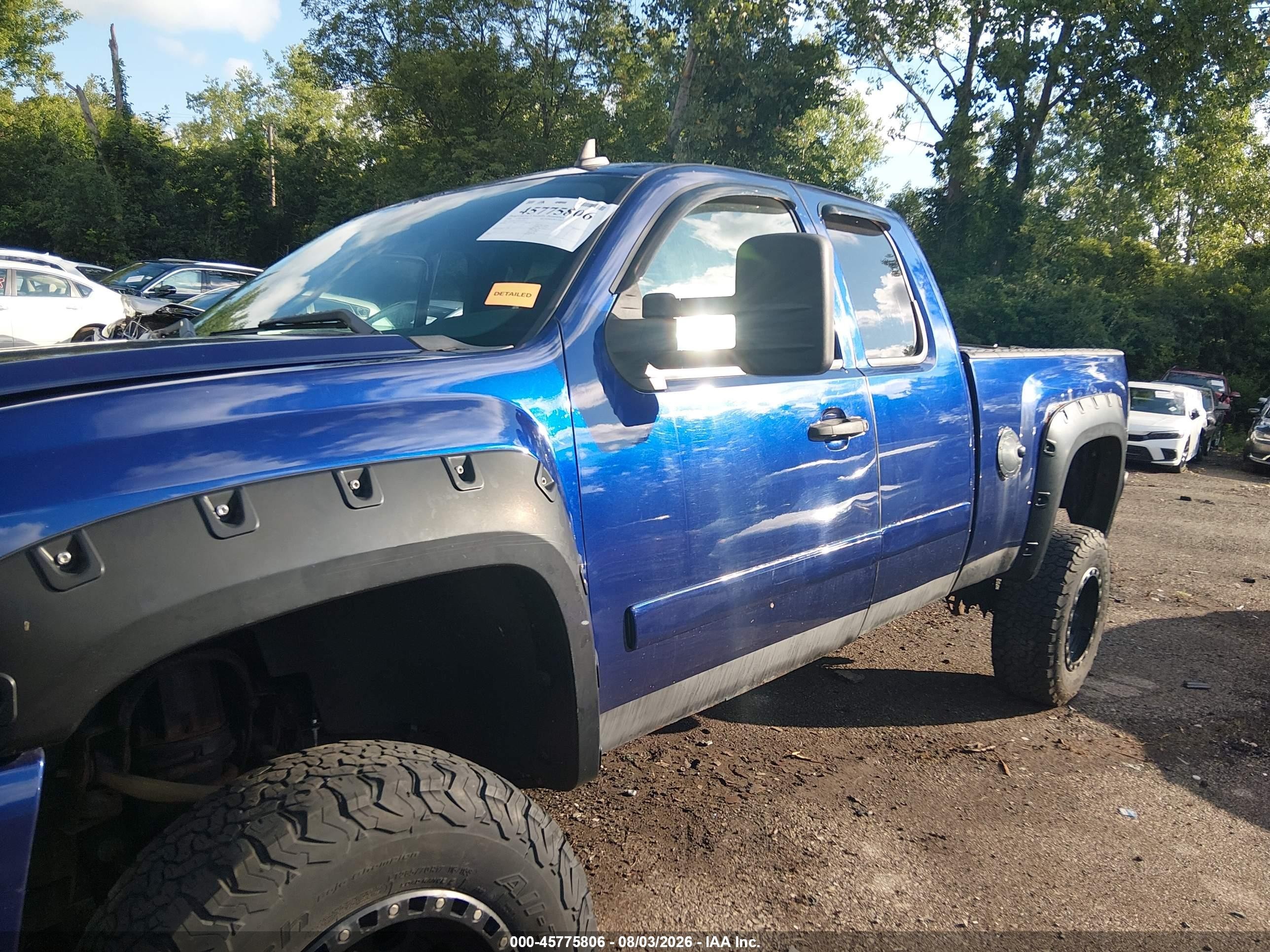 2008 Chevrolet Silverado 1500 Lt1 Blue vin: 2GCEK19J581303549