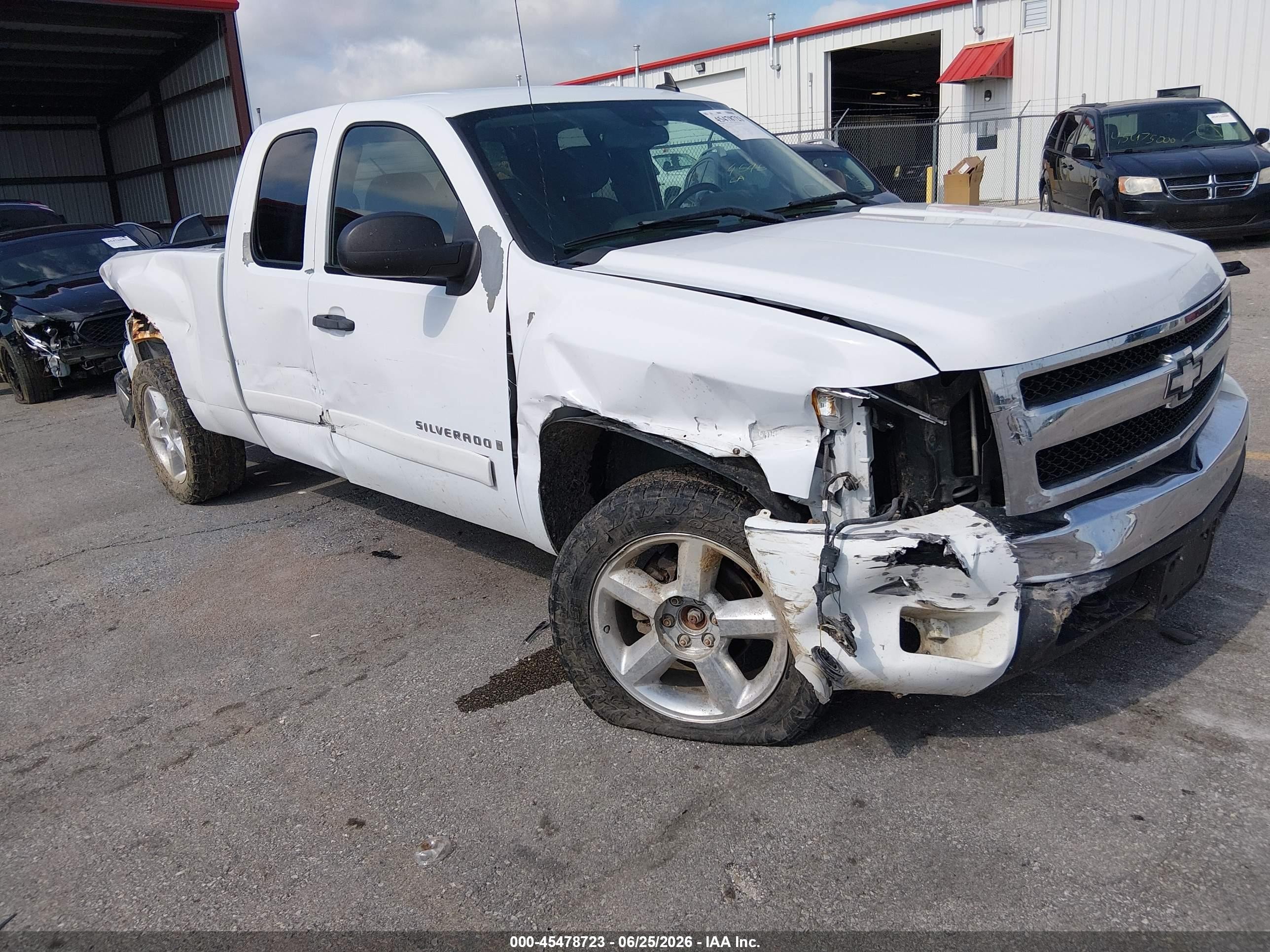 2008 Chevrolet Silverado 1500 Lt1 White vin: 2GCEK19J581306483