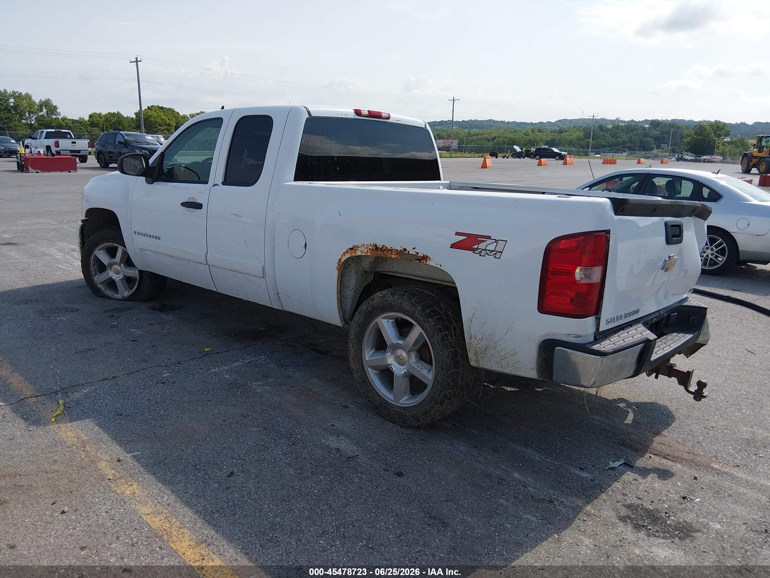 2008 Chevrolet Silverado 1500 Lt1 White vin: 2GCEK19J581306483