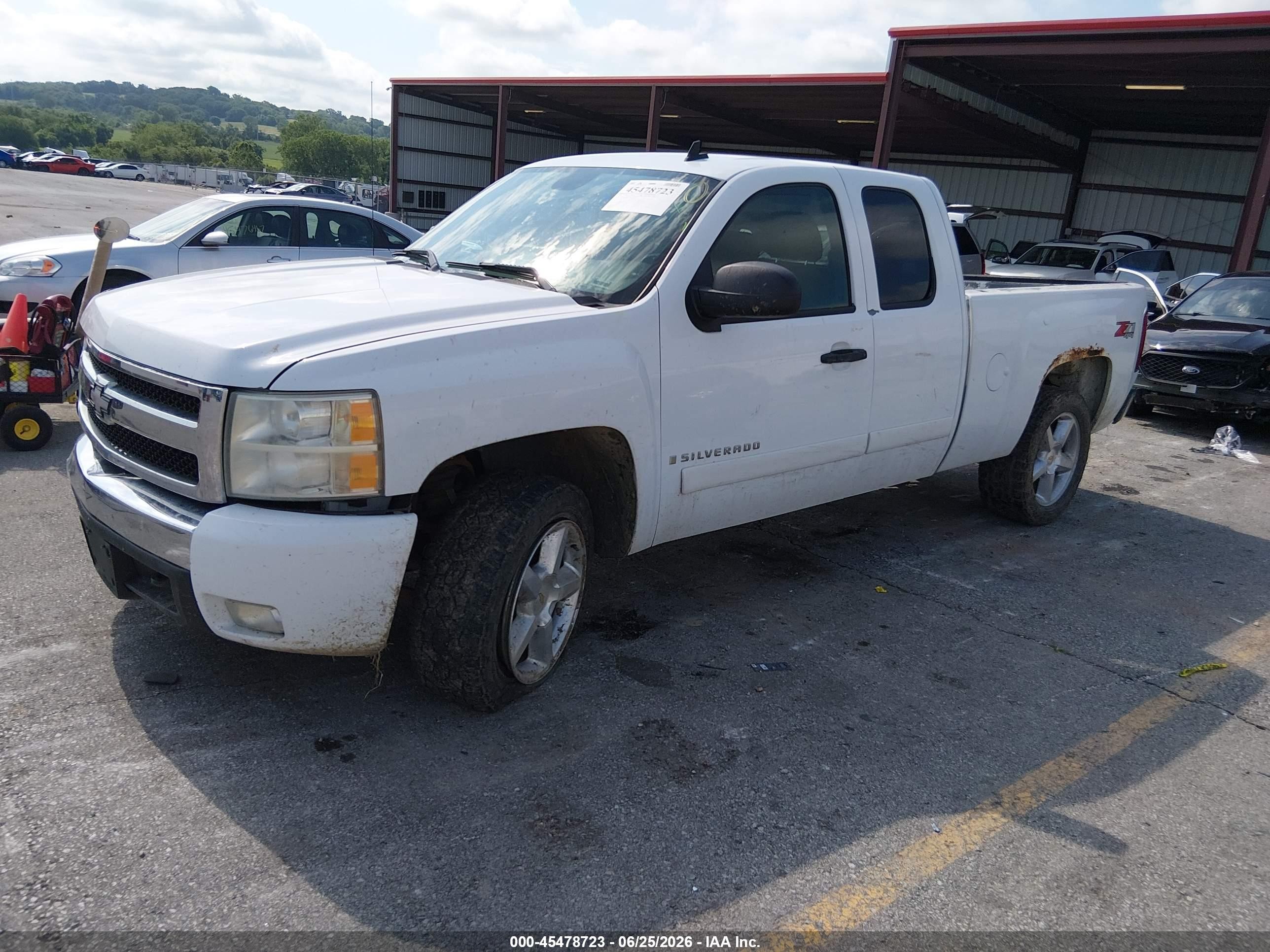 2008 Chevrolet Silverado 1500 Lt1 White vin: 2GCEK19J581306483