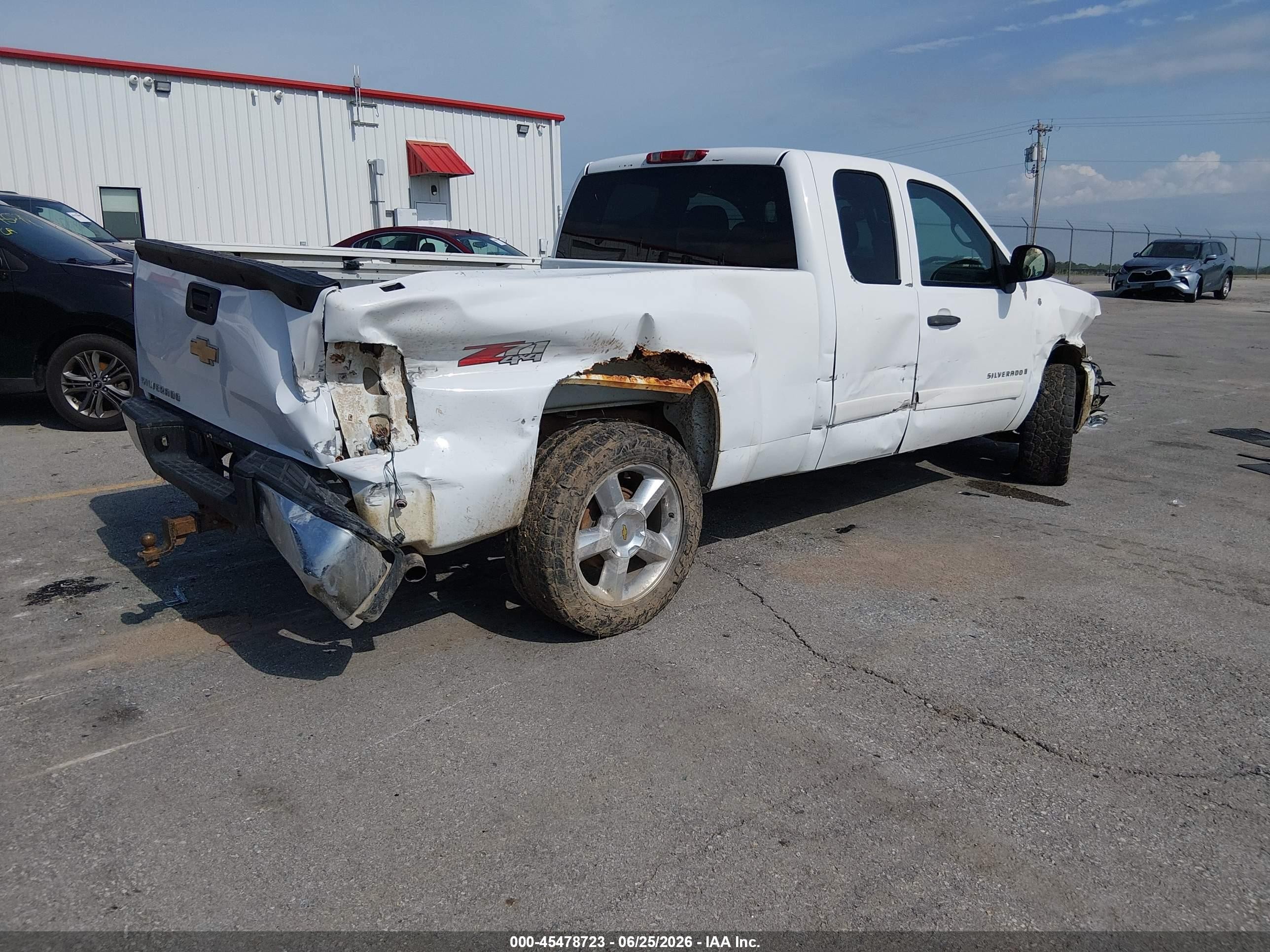 2008 Chevrolet Silverado 1500 Lt1 White vin: 2GCEK19J581306483