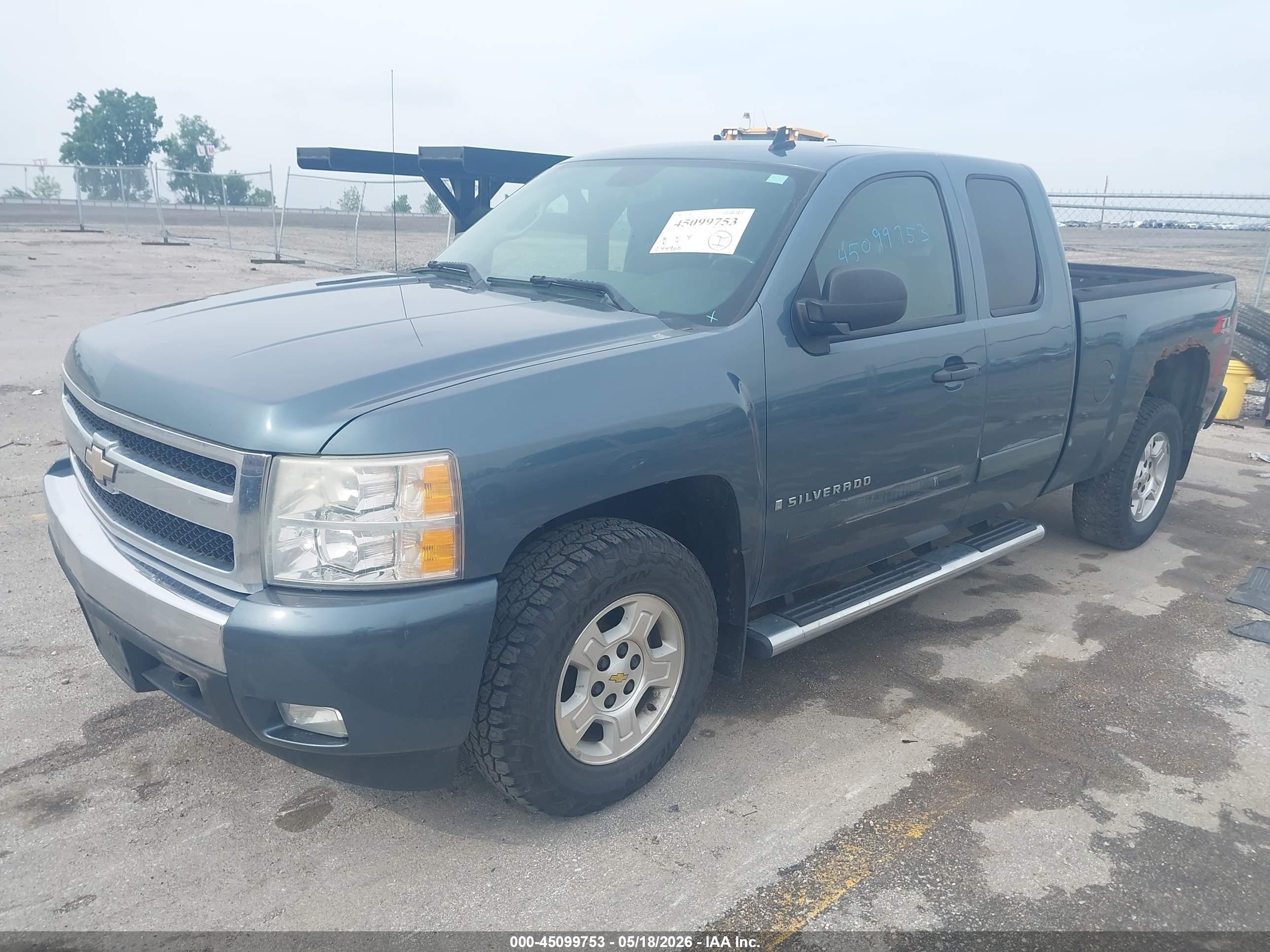 2008 Chevrolet Silverado 1500 Lt1 Blue vin: 2GCEK19J681122671