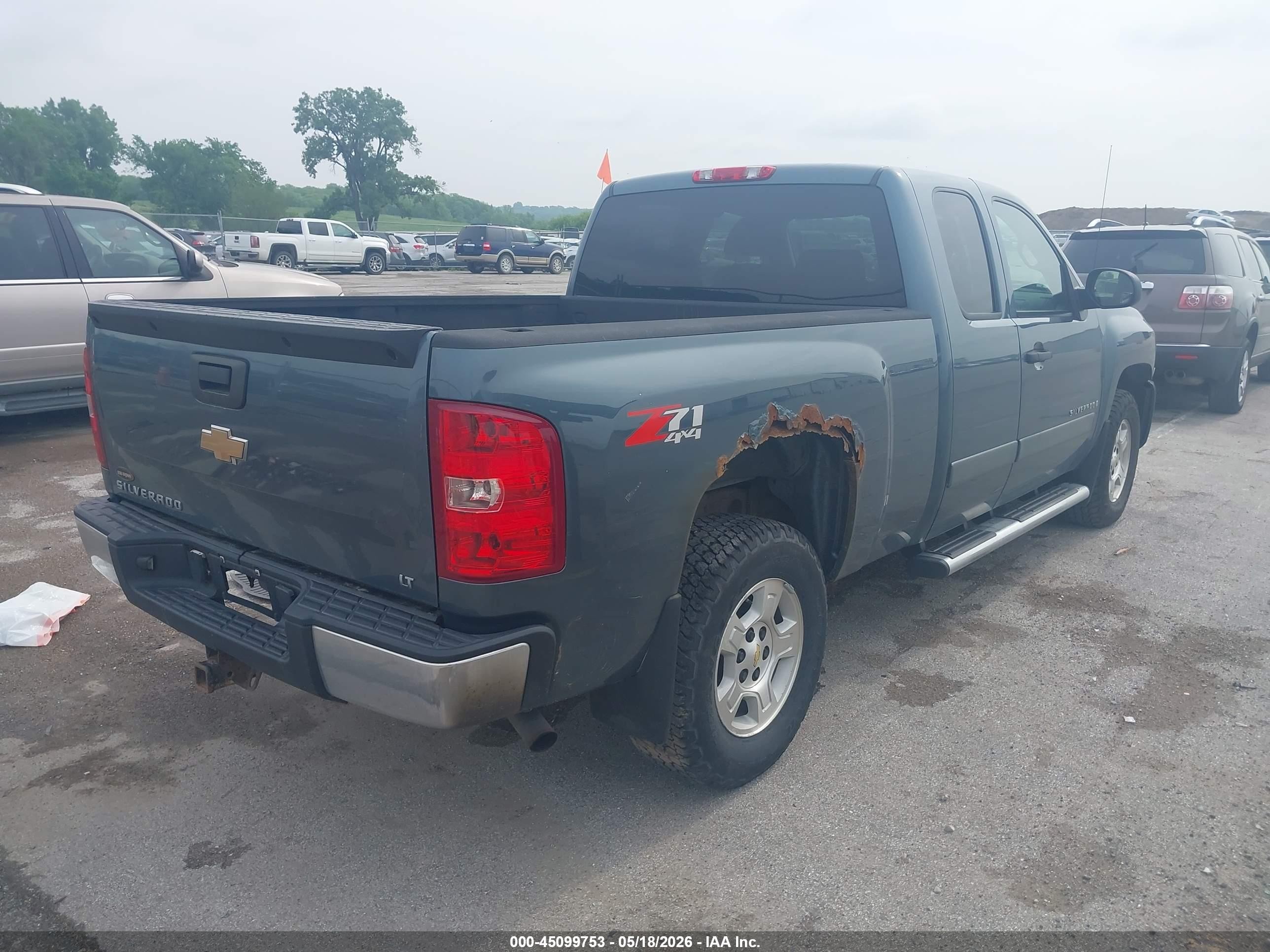 2008 Chevrolet Silverado 1500 Lt1 Blue vin: 2GCEK19J681122671