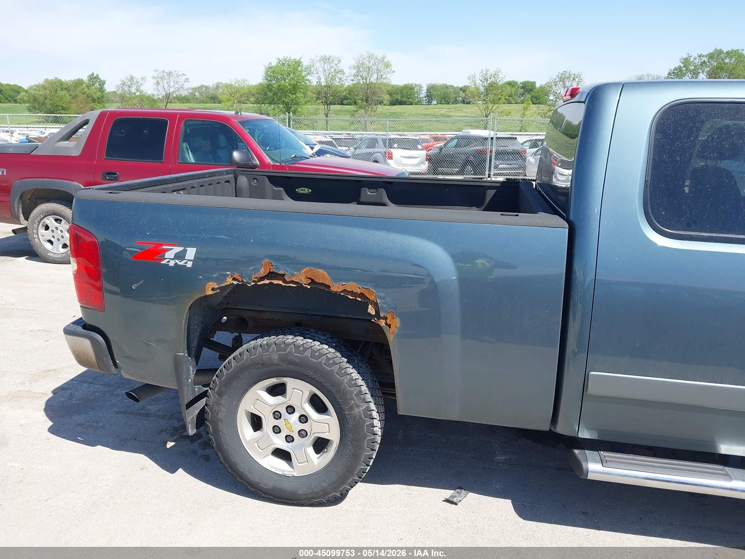 2008 Chevrolet Silverado 1500 Lt1 Blue vin: 2GCEK19J681122671