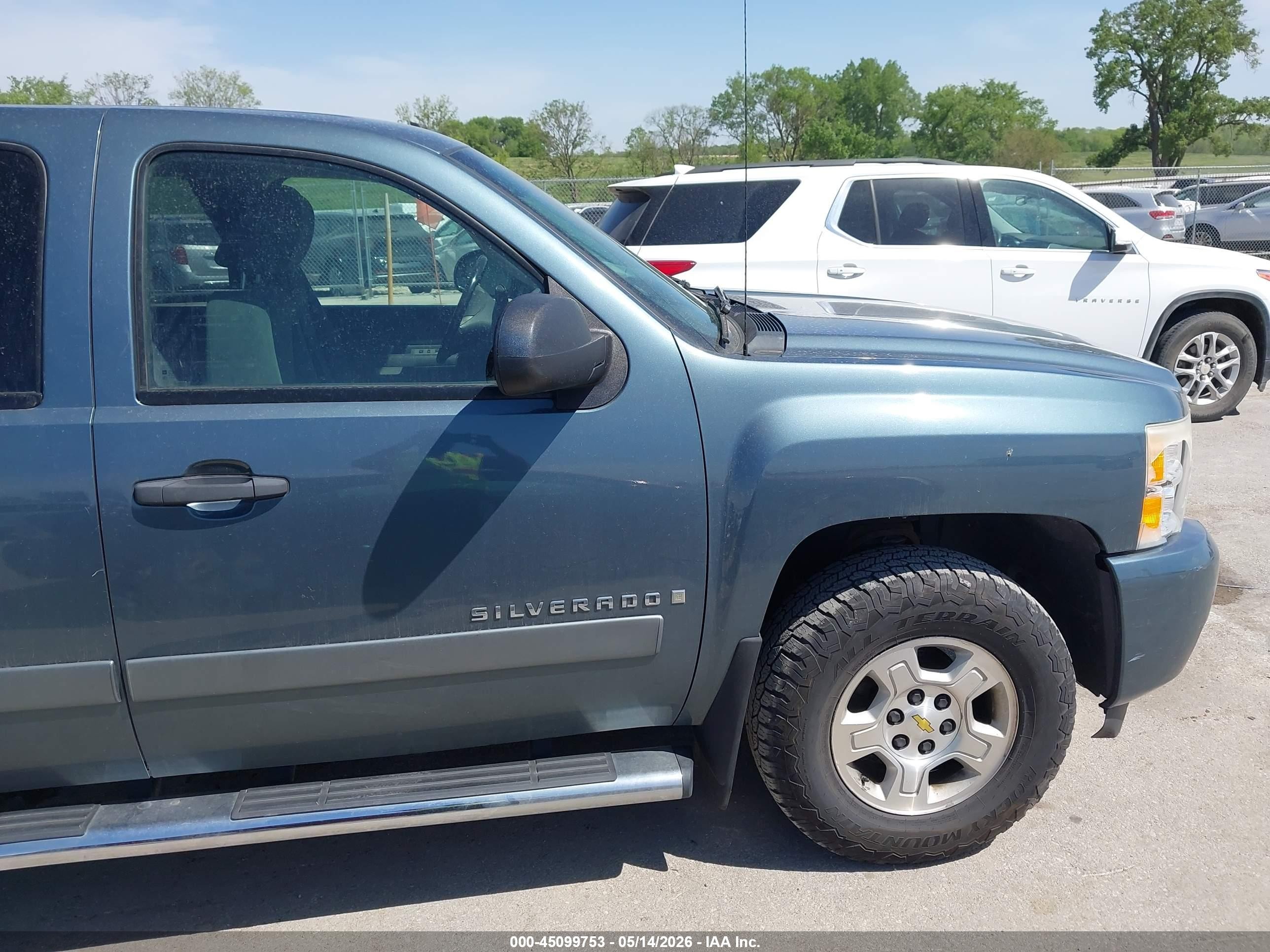 2008 Chevrolet Silverado 1500 Lt1 Blue vin: 2GCEK19J681122671