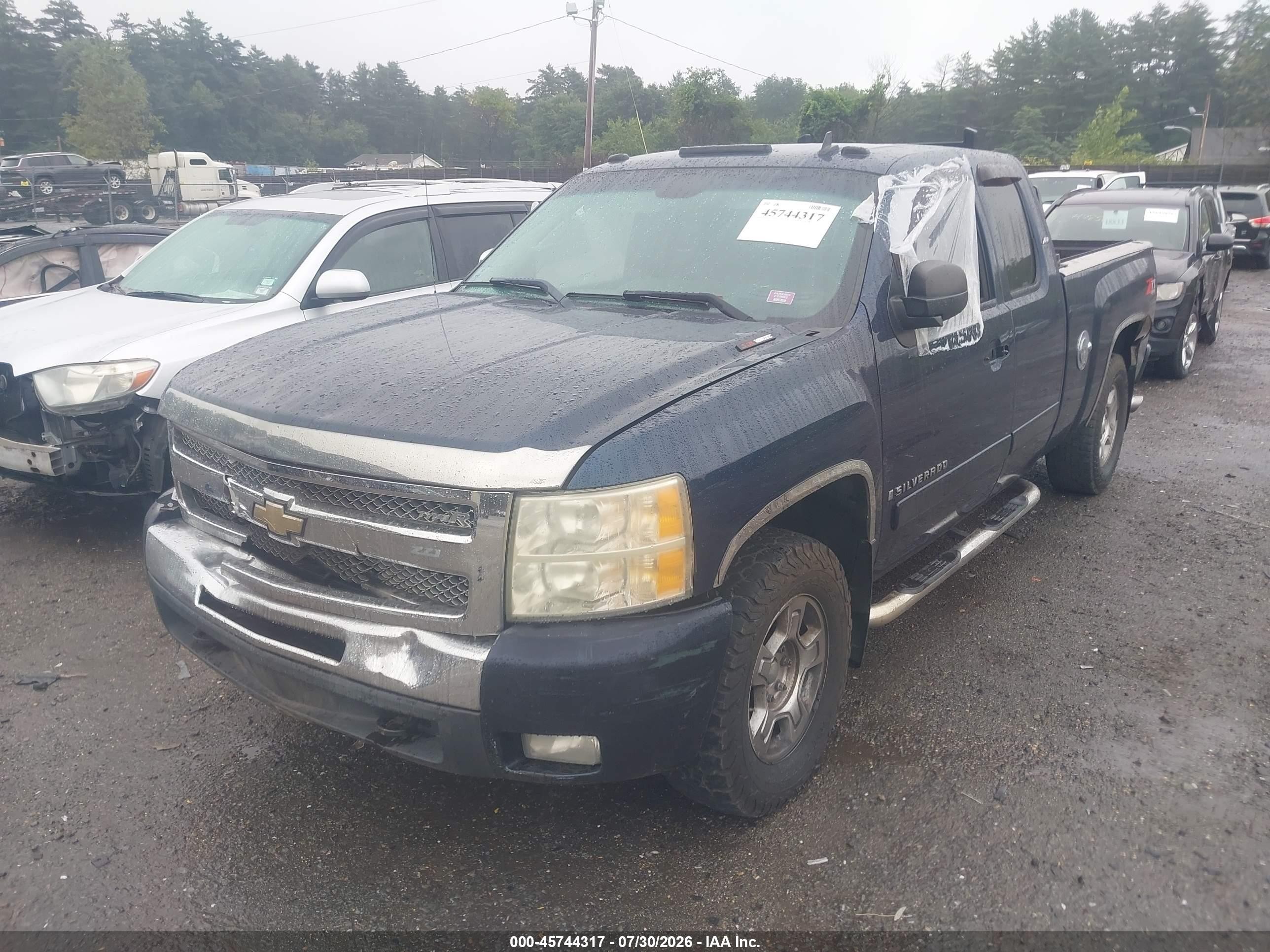 2008 Chevrolet Silverado 1500 Lt1 Синий vin: 2GCEK19J681275325