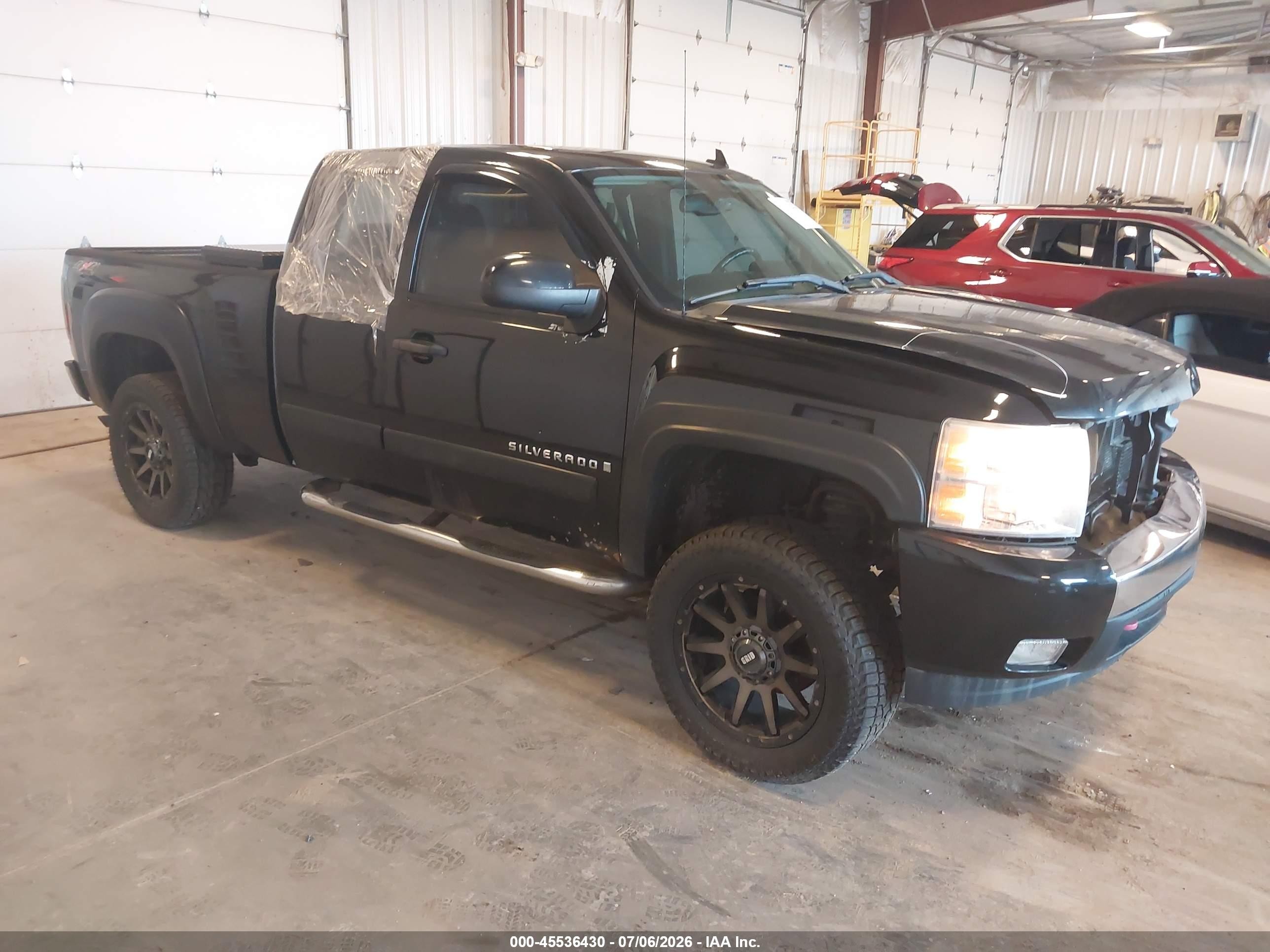 2008 Chevrolet Silverado 1500 Lt1 Black vin: 2GCEK19J681284168