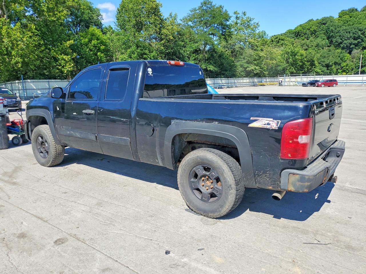 2008 Chevrolet Silverado K1500 Black vin: 2GCEK19J781207678