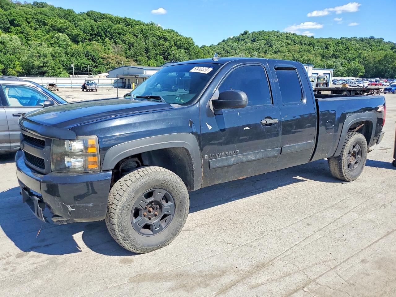 2008 Chevrolet Silverado K1500 Black vin: 2GCEK19J781207678