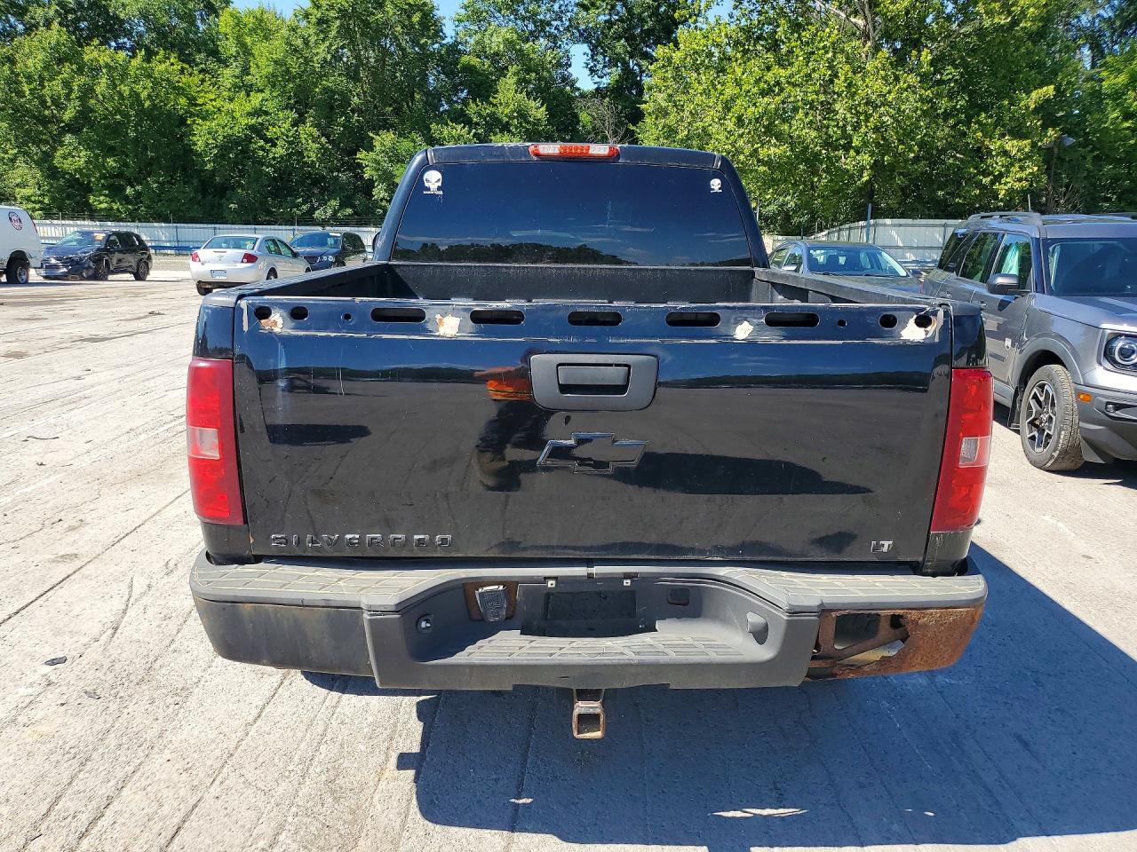 2008 Chevrolet Silverado K1500 Black vin: 2GCEK19J781207678