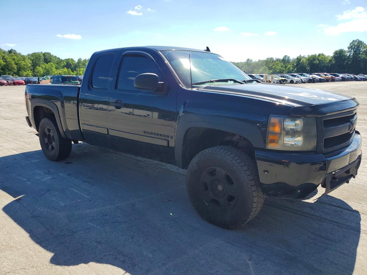 2008 Chevrolet Silverado K1500 Black vin: 2GCEK19J781207678