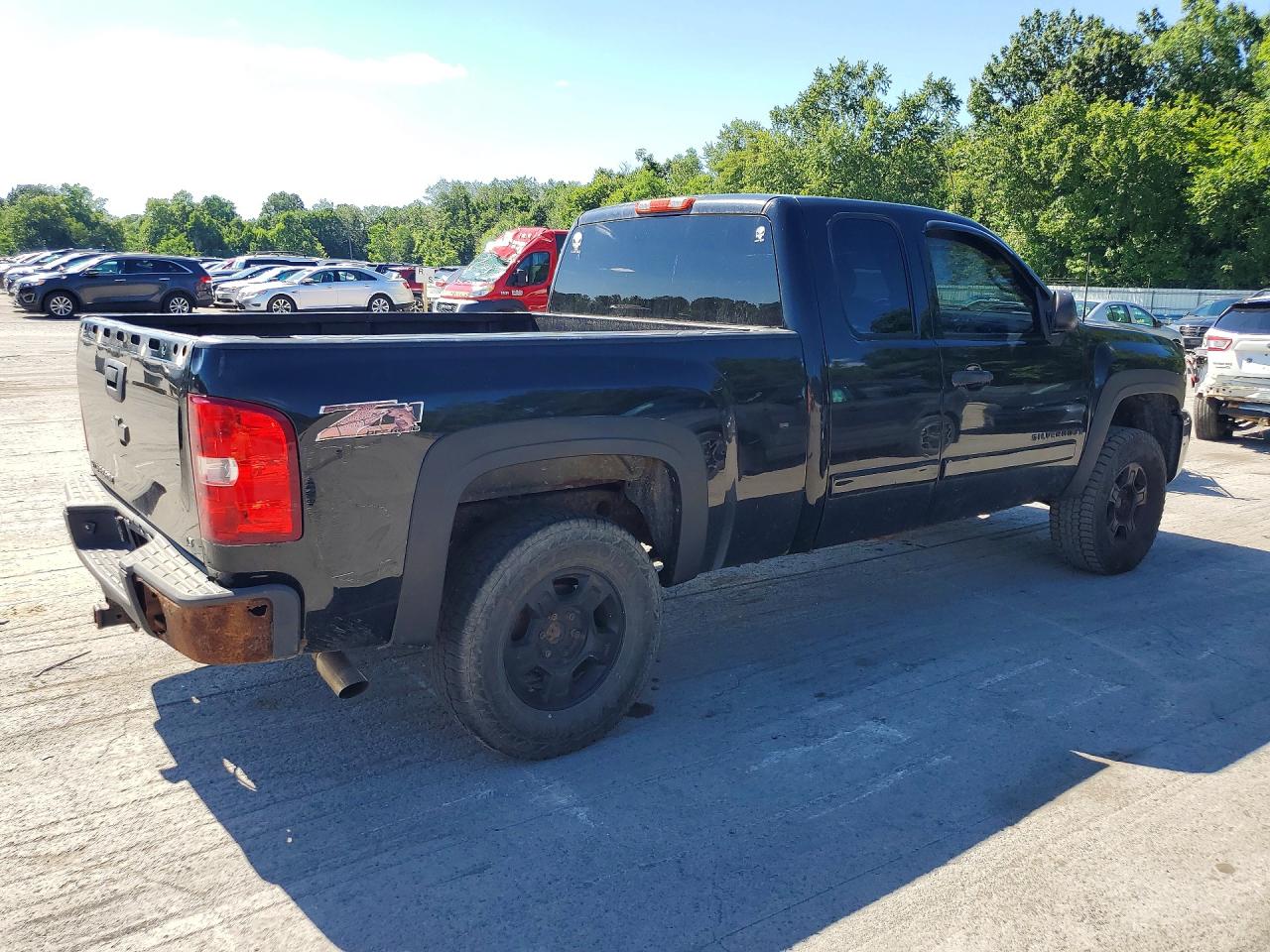 2008 Chevrolet Silverado K1500 Black vin: 2GCEK19J781207678