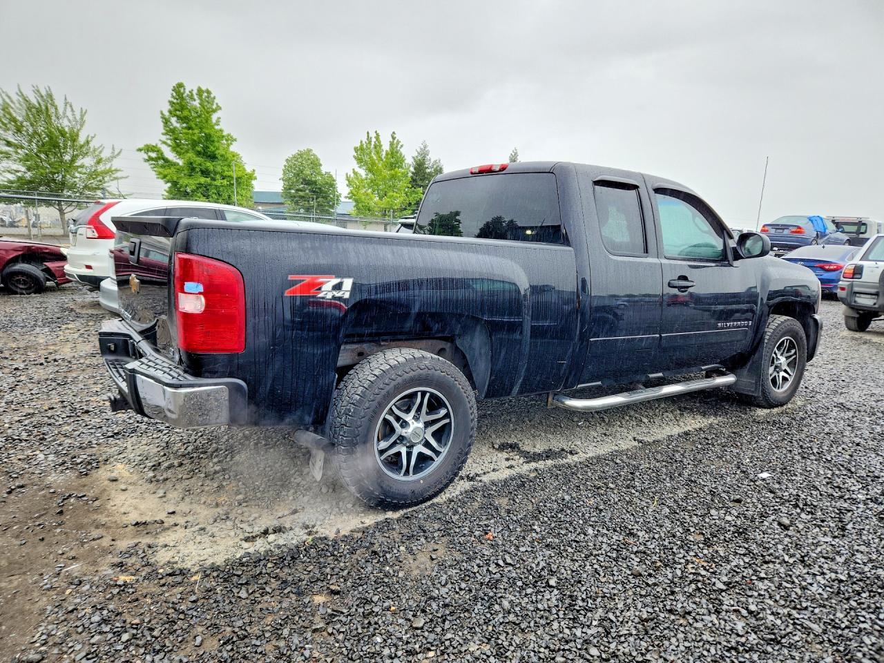 2007 Chevrolet Silverado K1500 Black vin: 2GCEK19J871626881