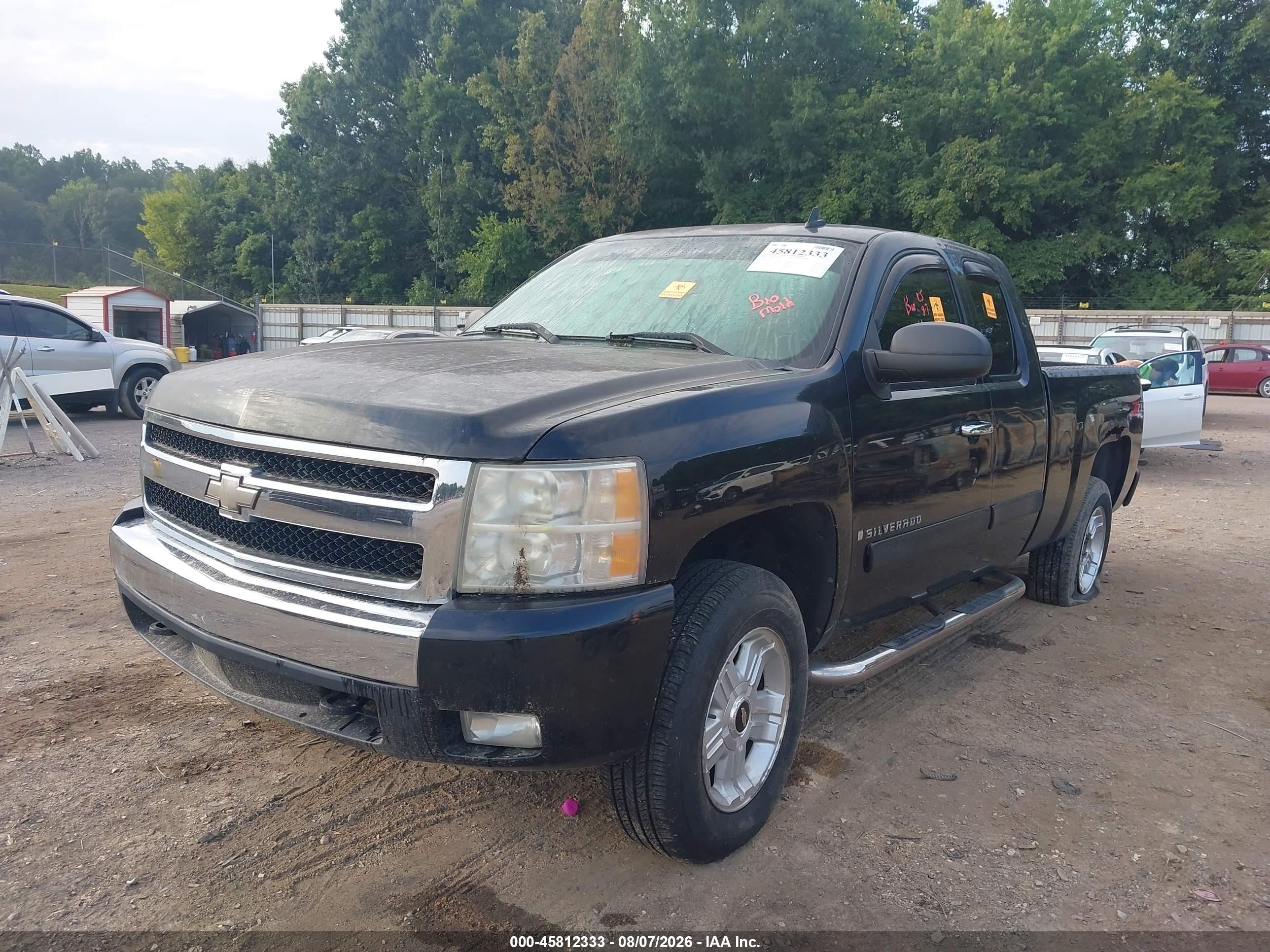 2008 Chevrolet Silverado 1500 Lt1 Black vin: 2GCEK19J881199557