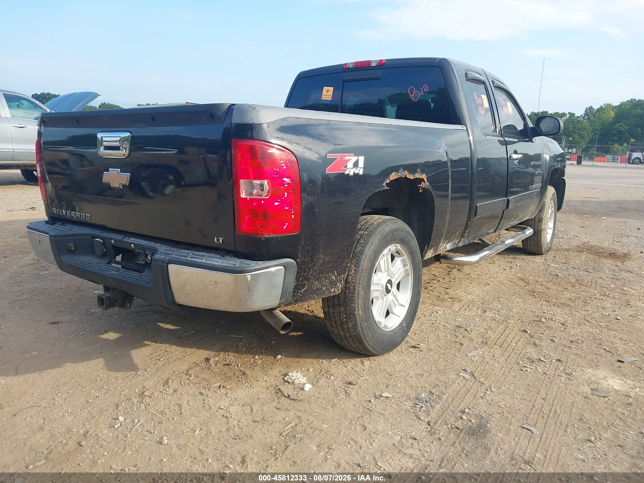 2008 Chevrolet Silverado 1500 Lt1 Black vin: 2GCEK19J881199557