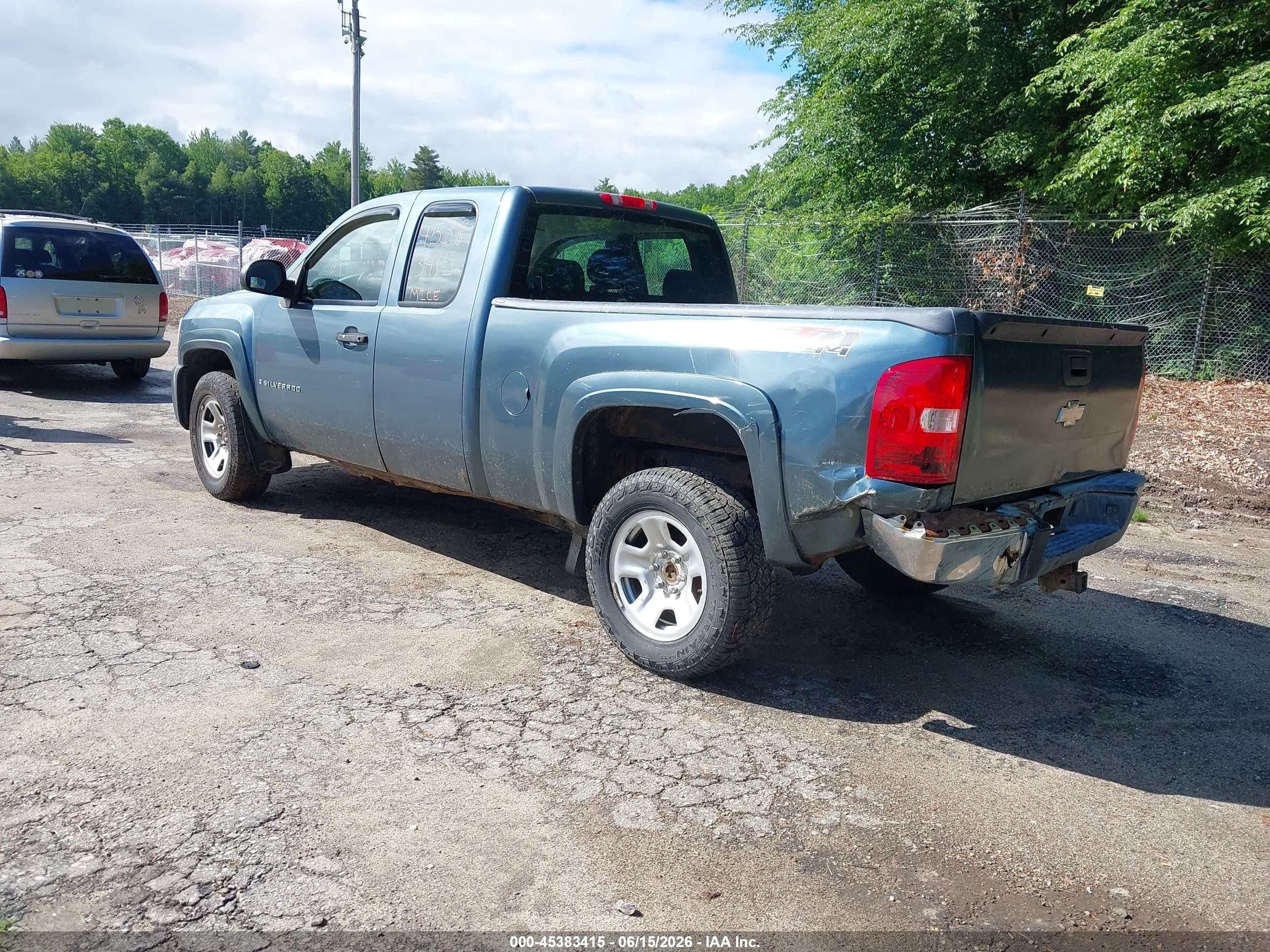 2008 Chevrolet Silverado 1500 Work Truck Blue vin: 2GCEK19J981176563