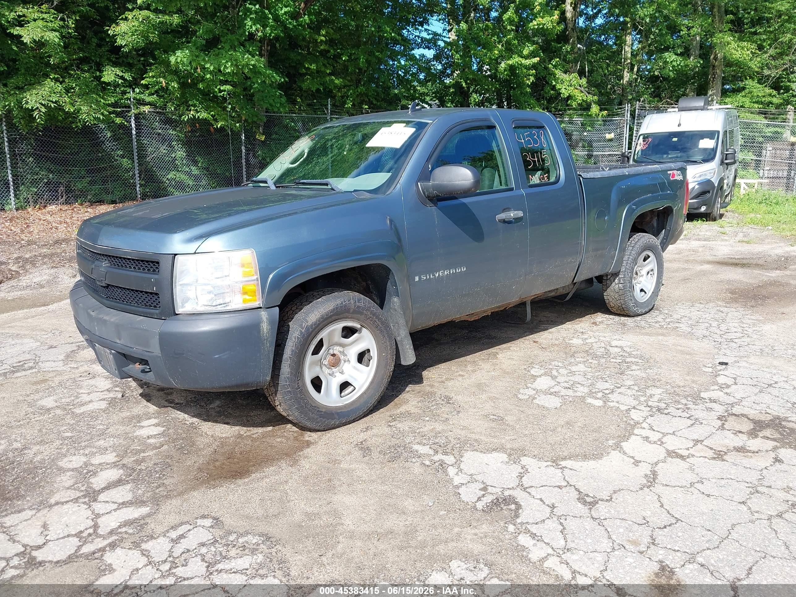 2008 Chevrolet Silverado 1500 Work Truck Blue vin: 2GCEK19J981176563