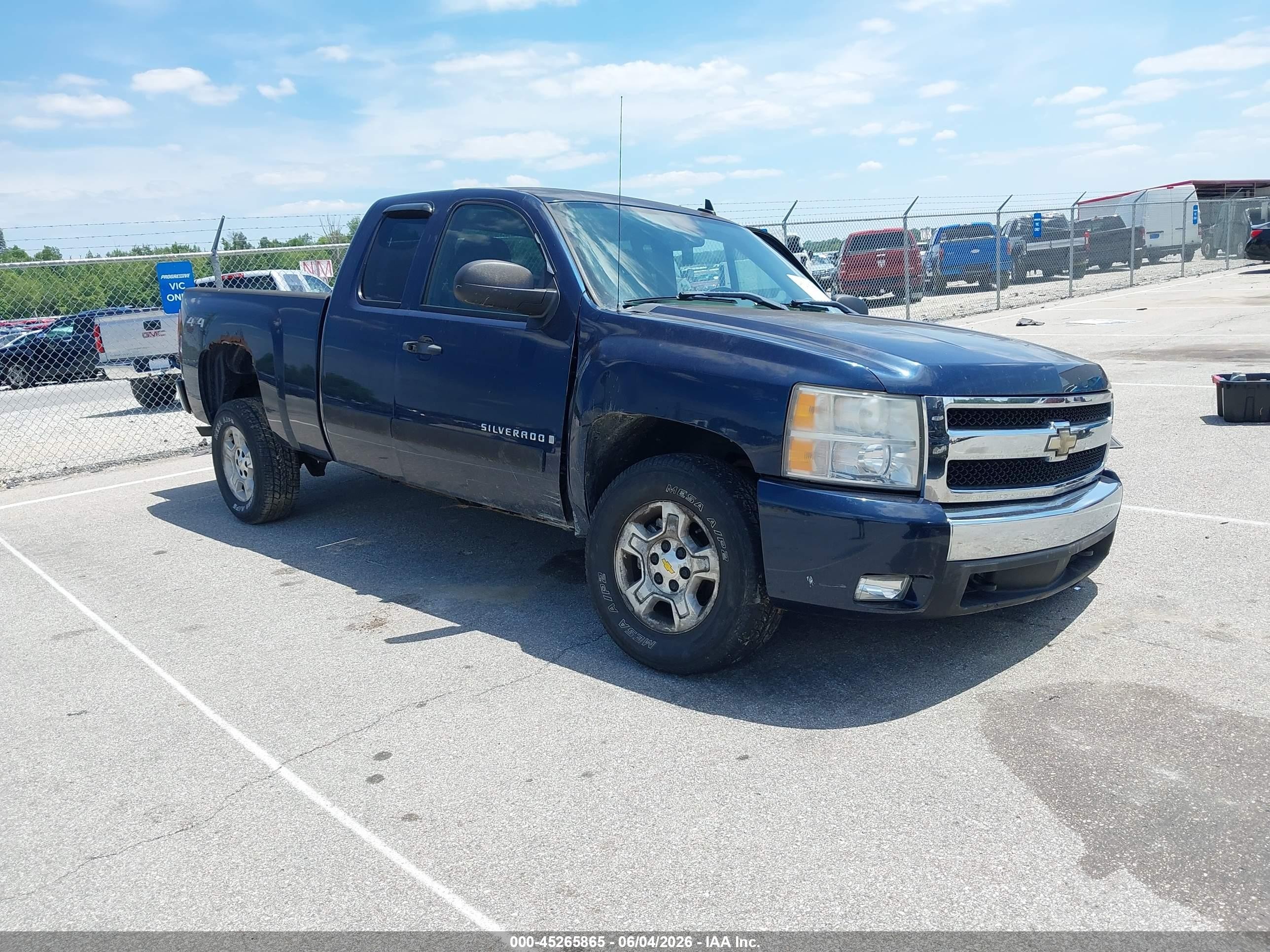 2008 Chevrolet Silverado 1500 Lt1 Blue vin: 2GCEK19J981184985