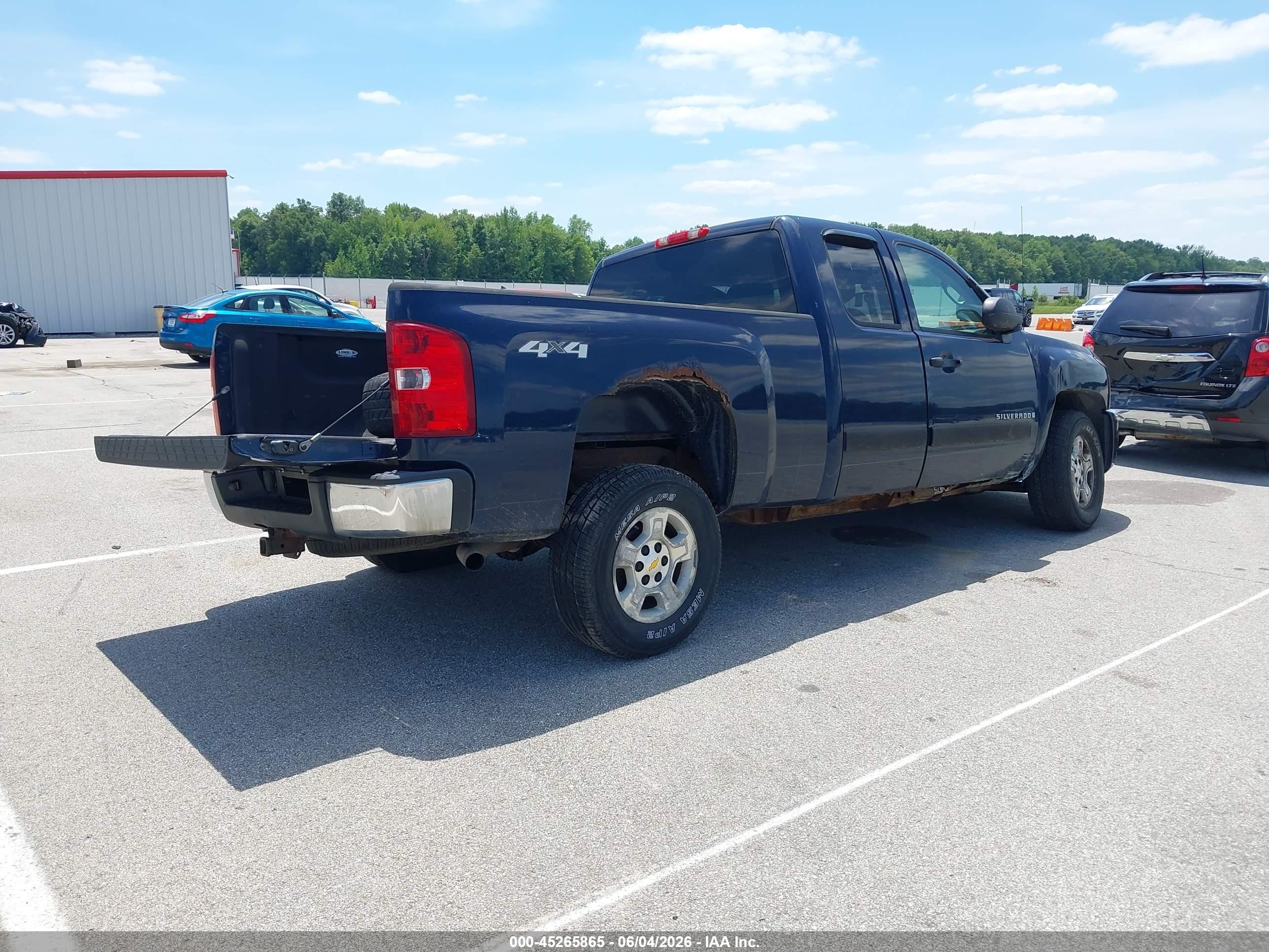 2008 Chevrolet Silverado 1500 Lt1 Blue vin: 2GCEK19J981184985