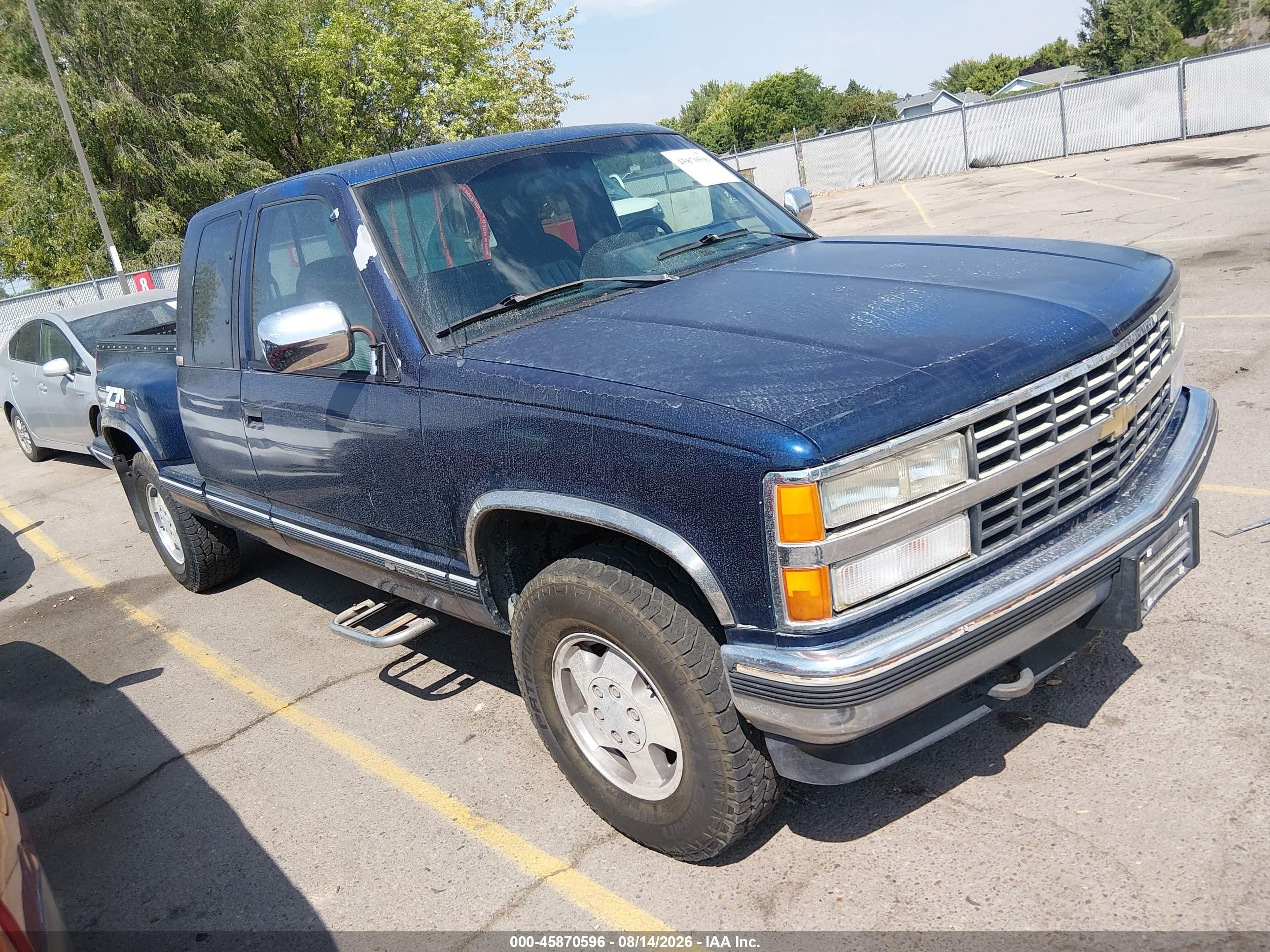 1993 Chevrolet Gmt-400 K1500 Blue vin: 2GCEK19K1P1154919