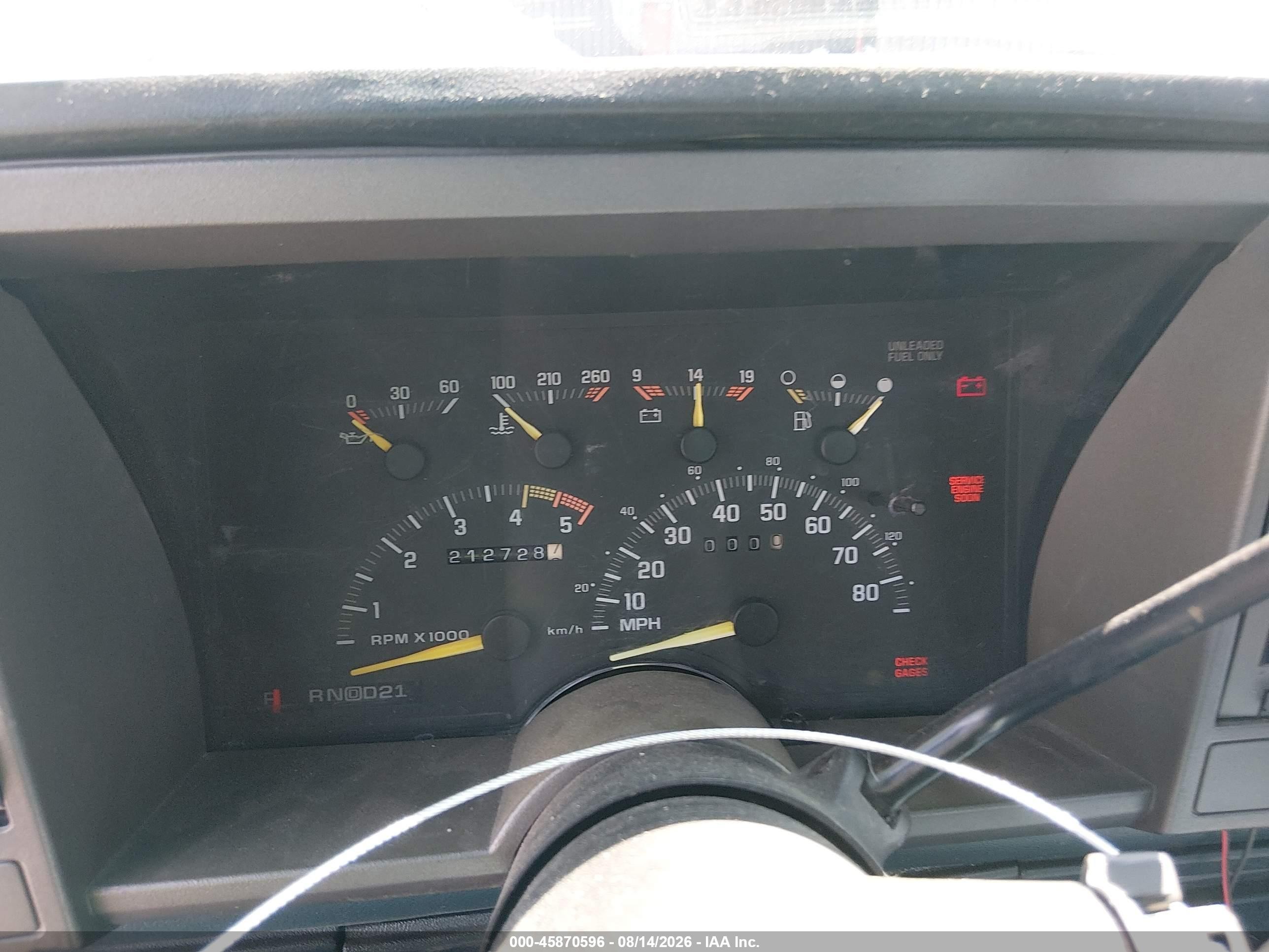 1993 Chevrolet Gmt-400 K1500 Blue vin: 2GCEK19K1P1154919