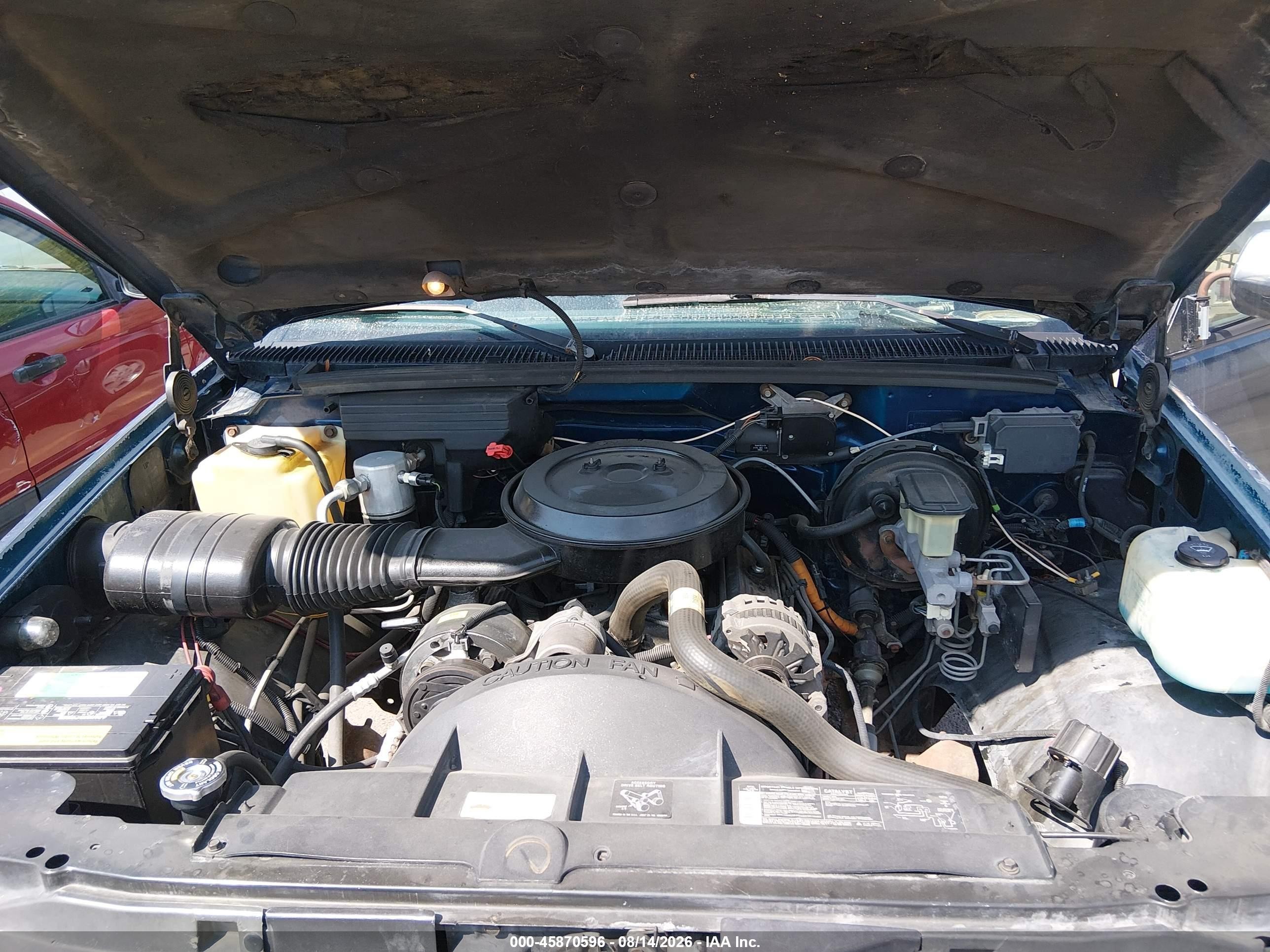 1993 Chevrolet Gmt-400 K1500 Blue vin: 2GCEK19K1P1154919