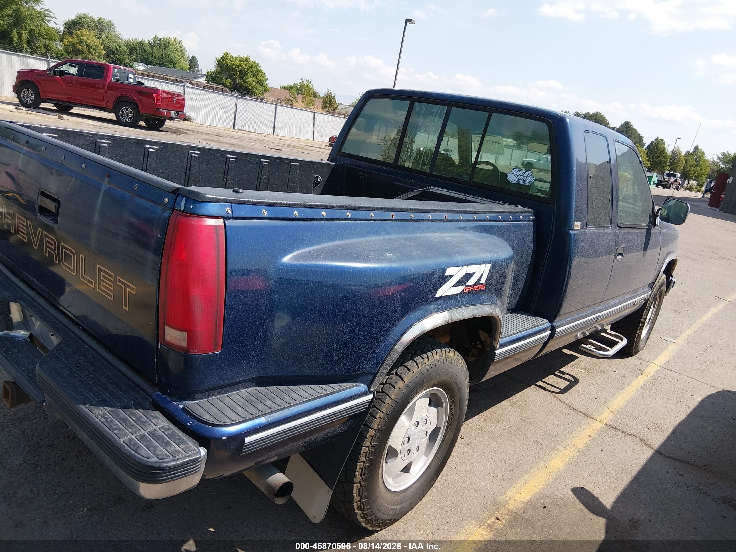 1993 Chevrolet Gmt-400 K1500 Blue vin: 2GCEK19K1P1154919