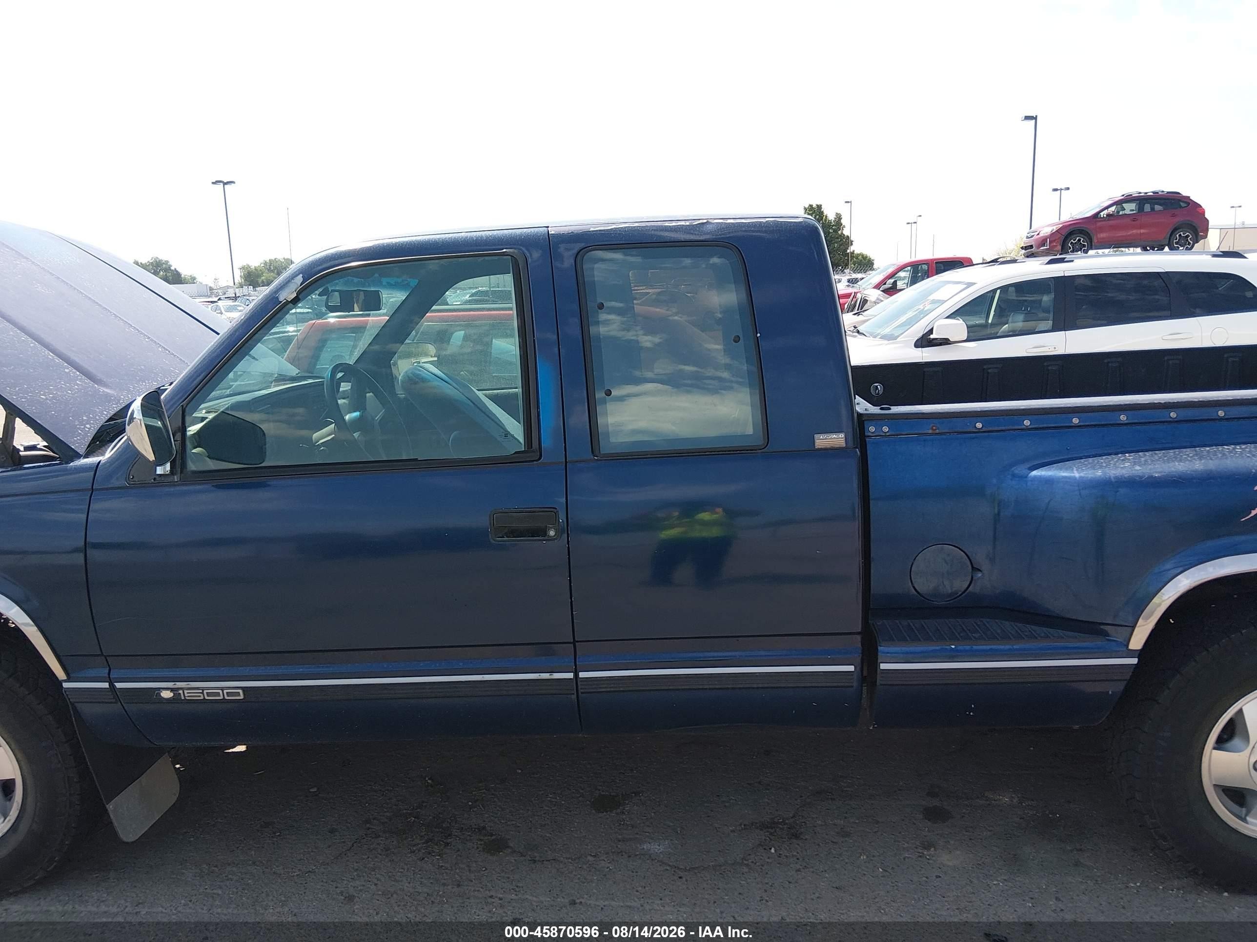 1993 Chevrolet Gmt-400 K1500 Blue vin: 2GCEK19K1P1154919