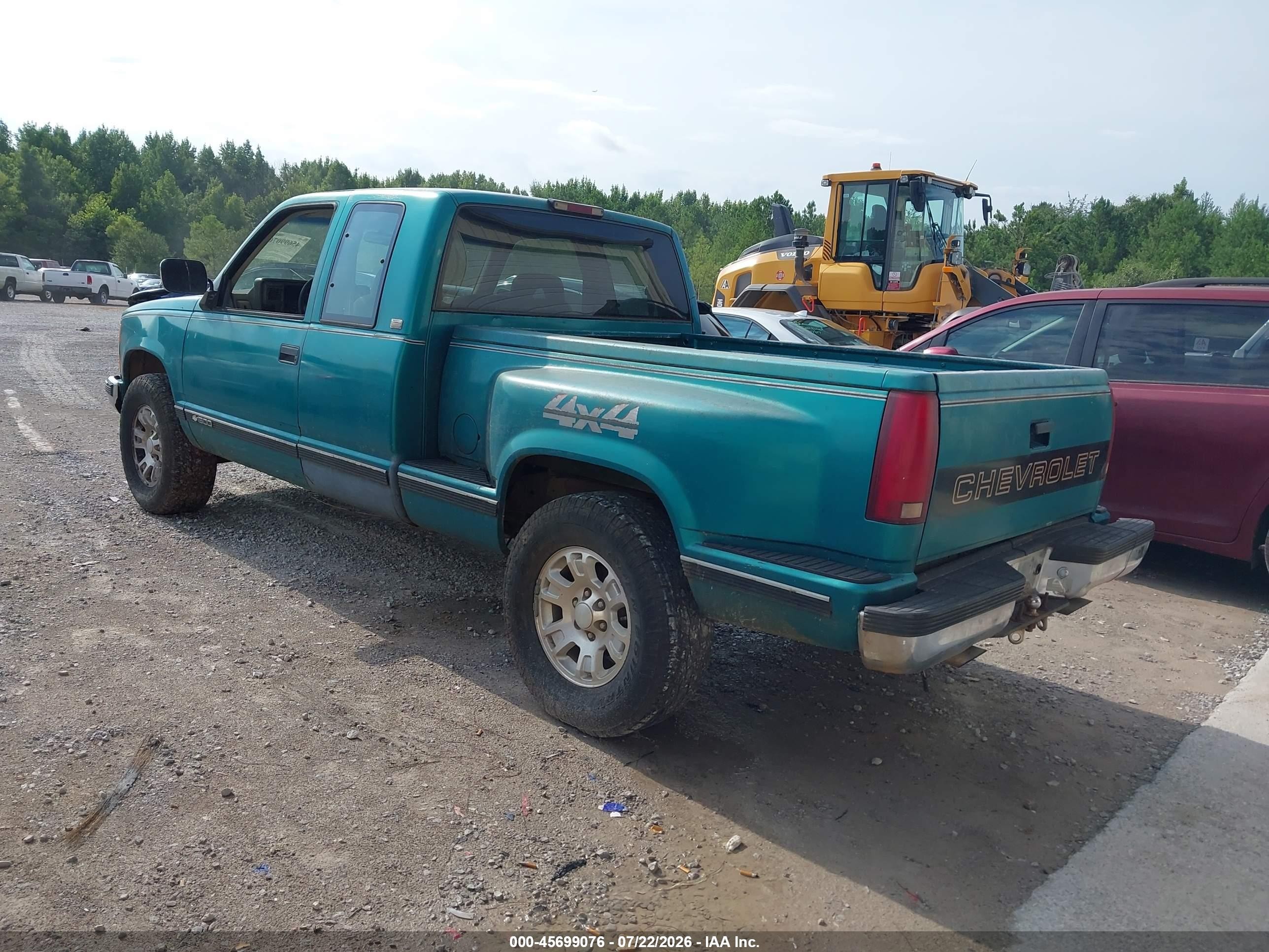 1994 Chevrolet Gmt-400 K1500 Green vin: 2GCEK19K1R1307821