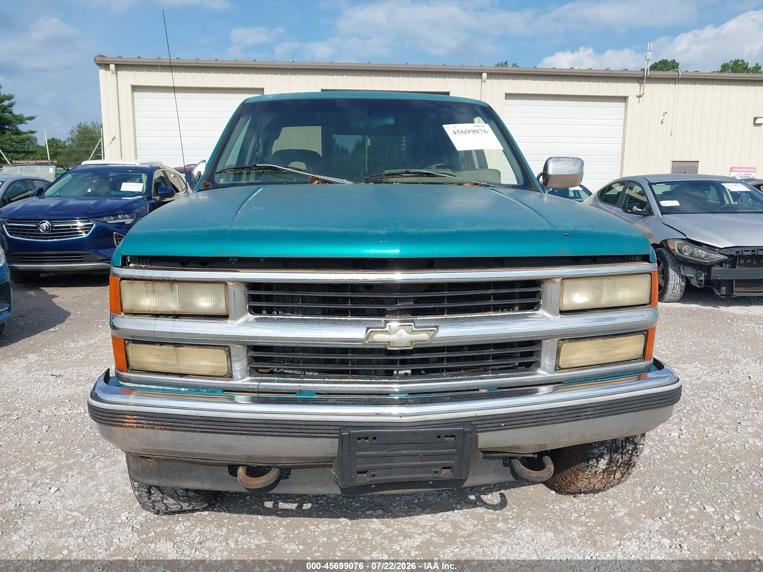1994 Chevrolet Gmt-400 K1500 Green vin: 2GCEK19K1R1307821