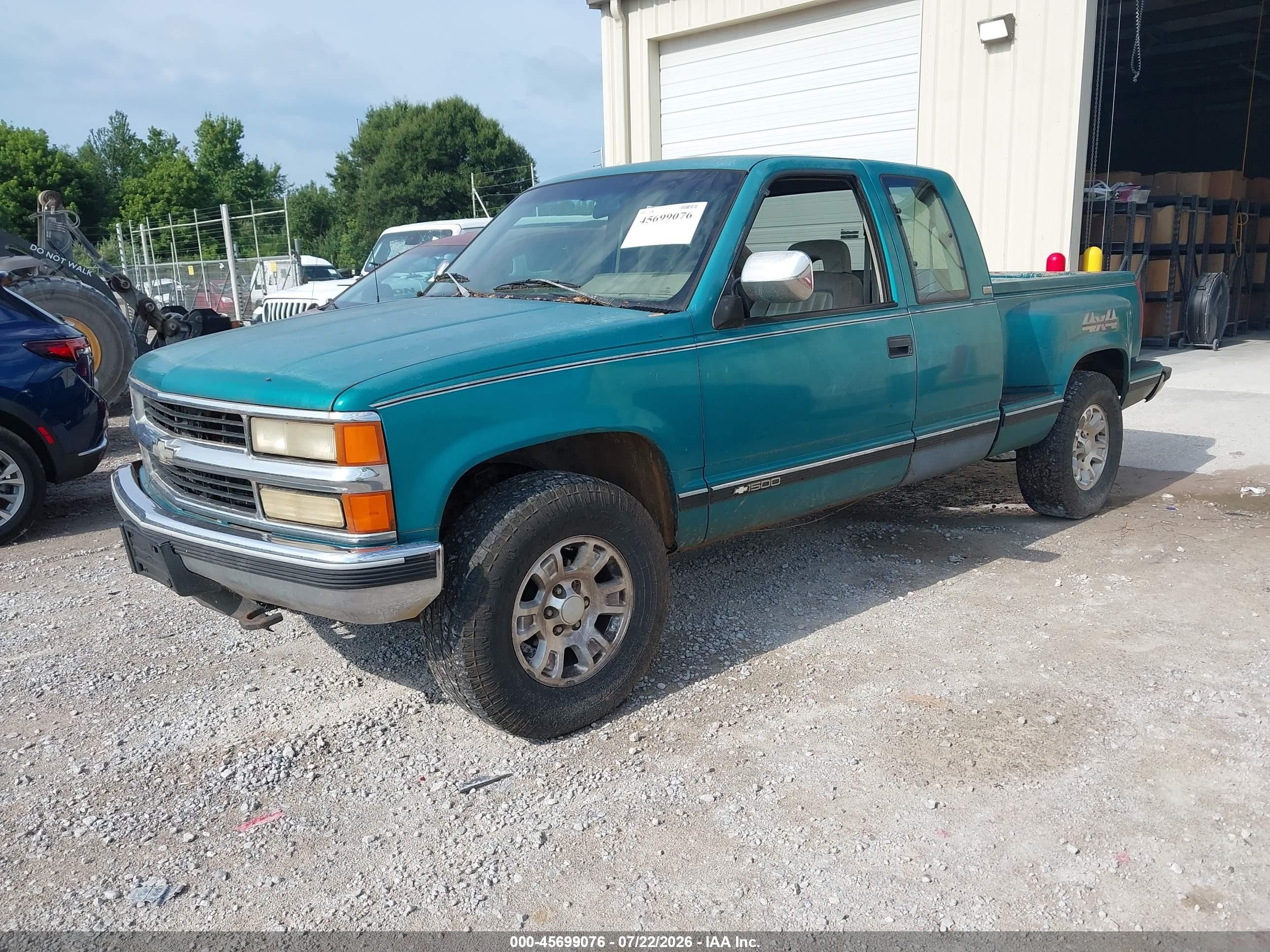 1994 Chevrolet Gmt-400 K1500 Green vin: 2GCEK19K1R1307821