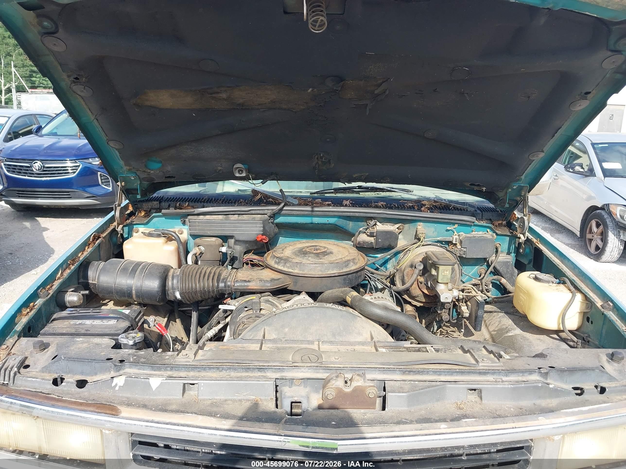 1994 Chevrolet Gmt-400 K1500 Green vin: 2GCEK19K1R1307821