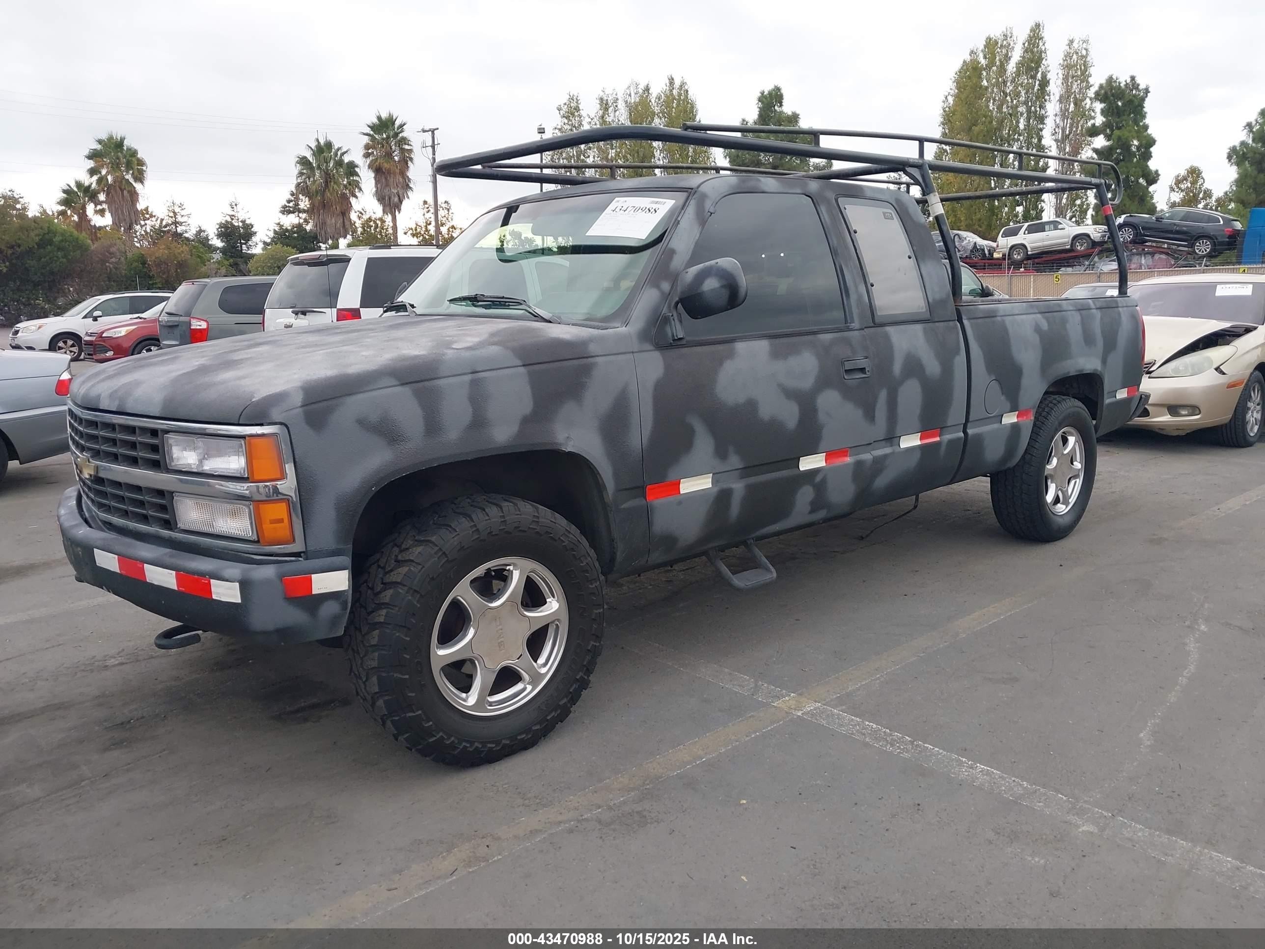 1991 Chevrolet Gmt-400 K1500 Gray vin: 2GCEK19K2M1146579