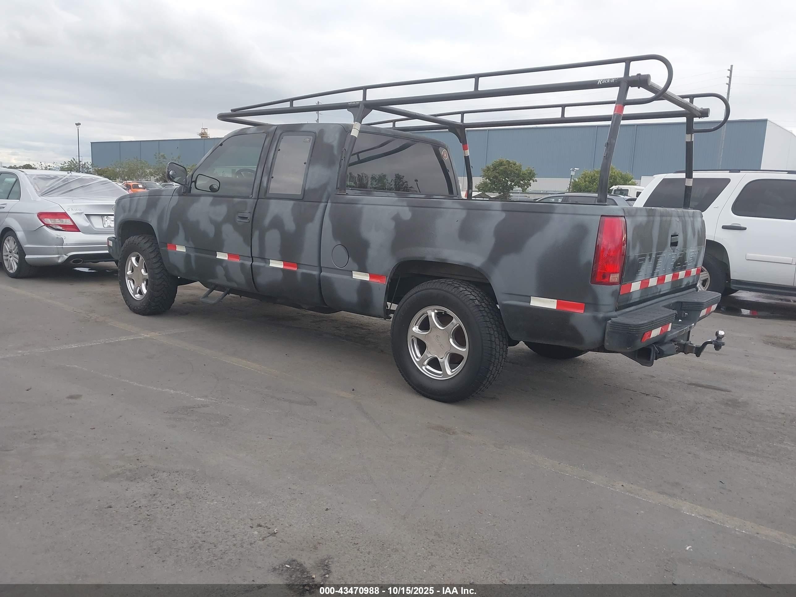 1991 Chevrolet Gmt-400 K1500 Gray vin: 2GCEK19K2M1146579