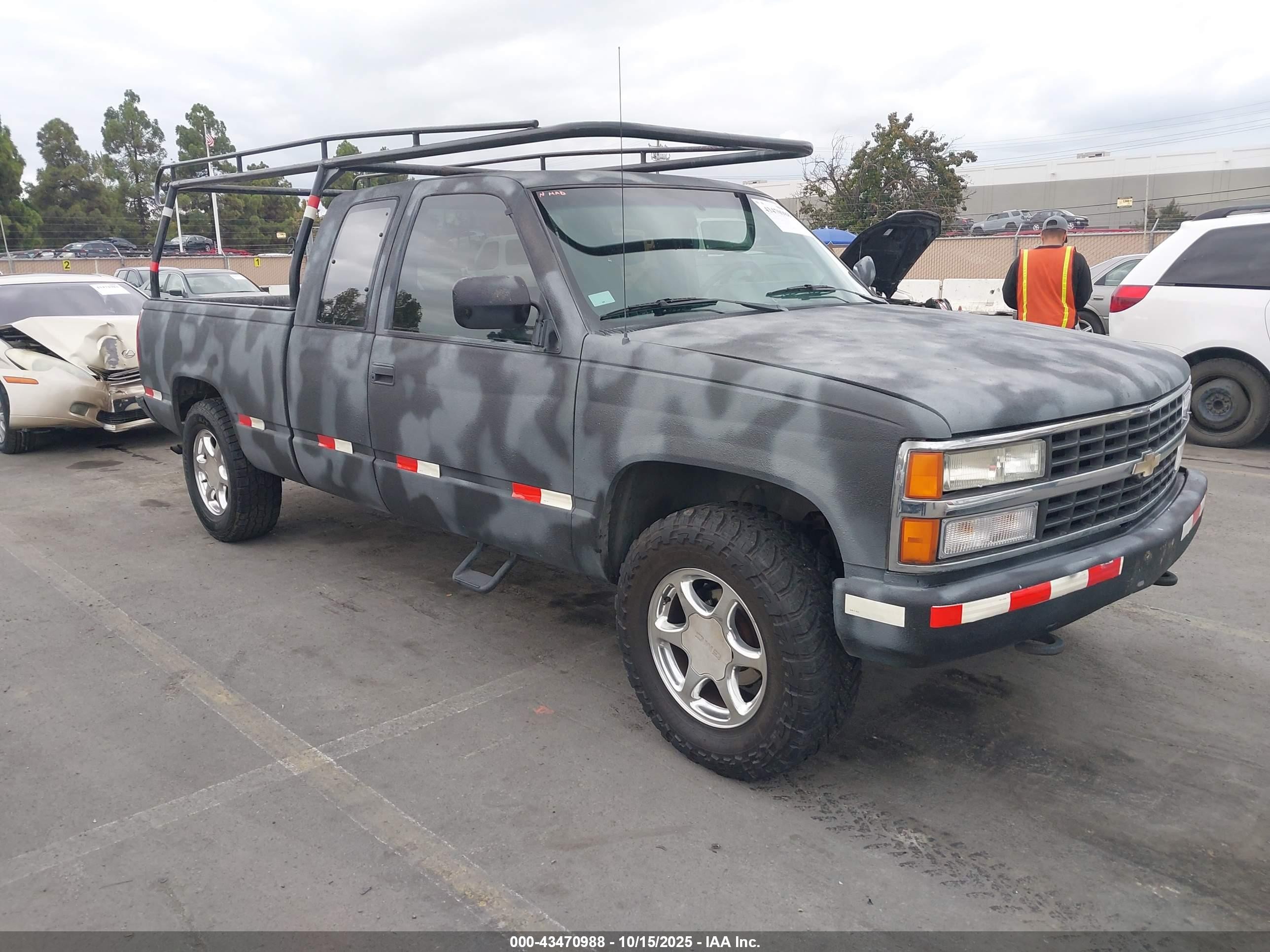 1991 Chevrolet Gmt-400 K1500 Gray vin: 2GCEK19K2M1146579