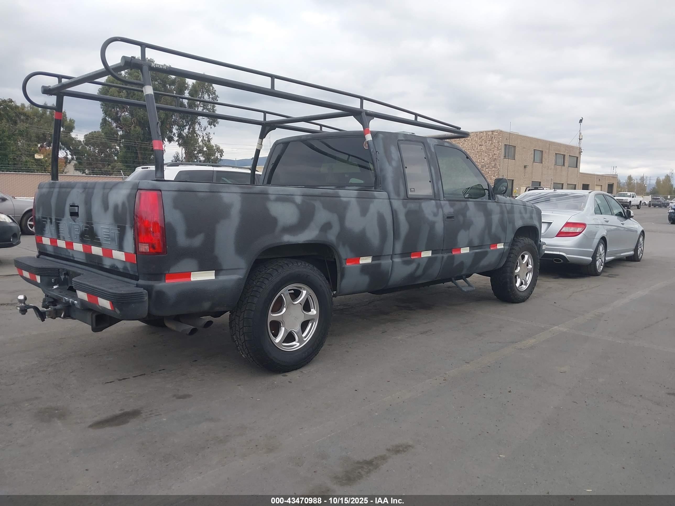 1991 Chevrolet Gmt-400 K1500 Gray vin: 2GCEK19K2M1146579