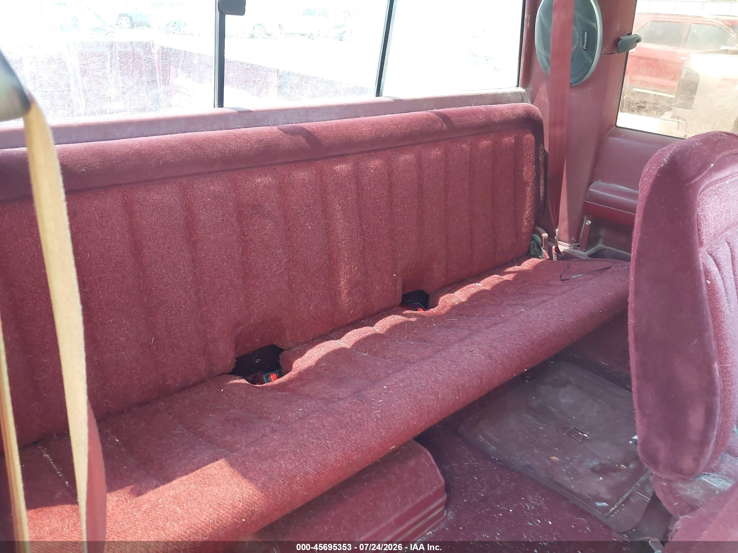 1989 Chevrolet Gmt-400 K1500 Red vin: 2GCEK19K5K1246429