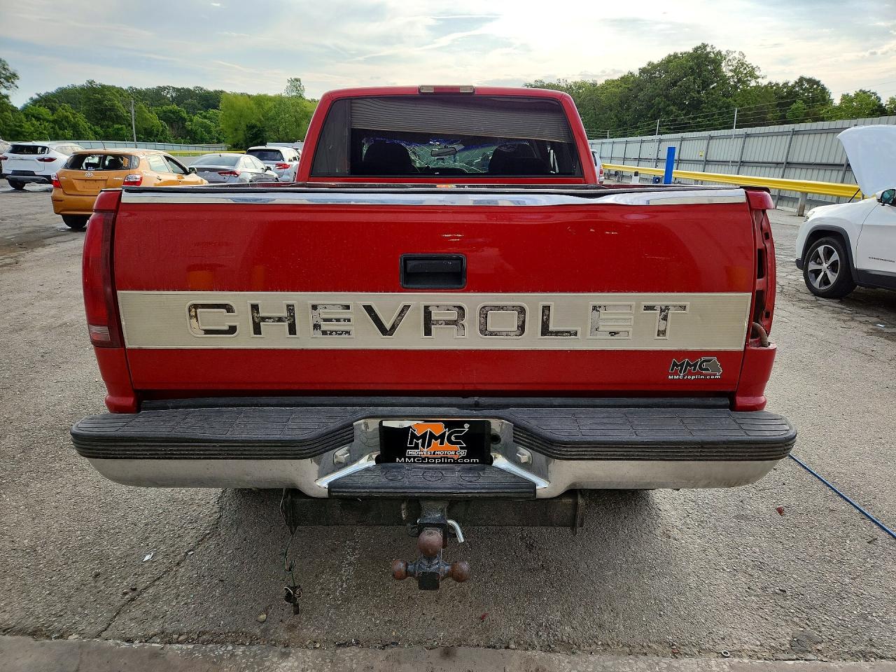 1995 Chevrolet Gmt-400 K1500 Red vin: 2GCEK19K5S1232577