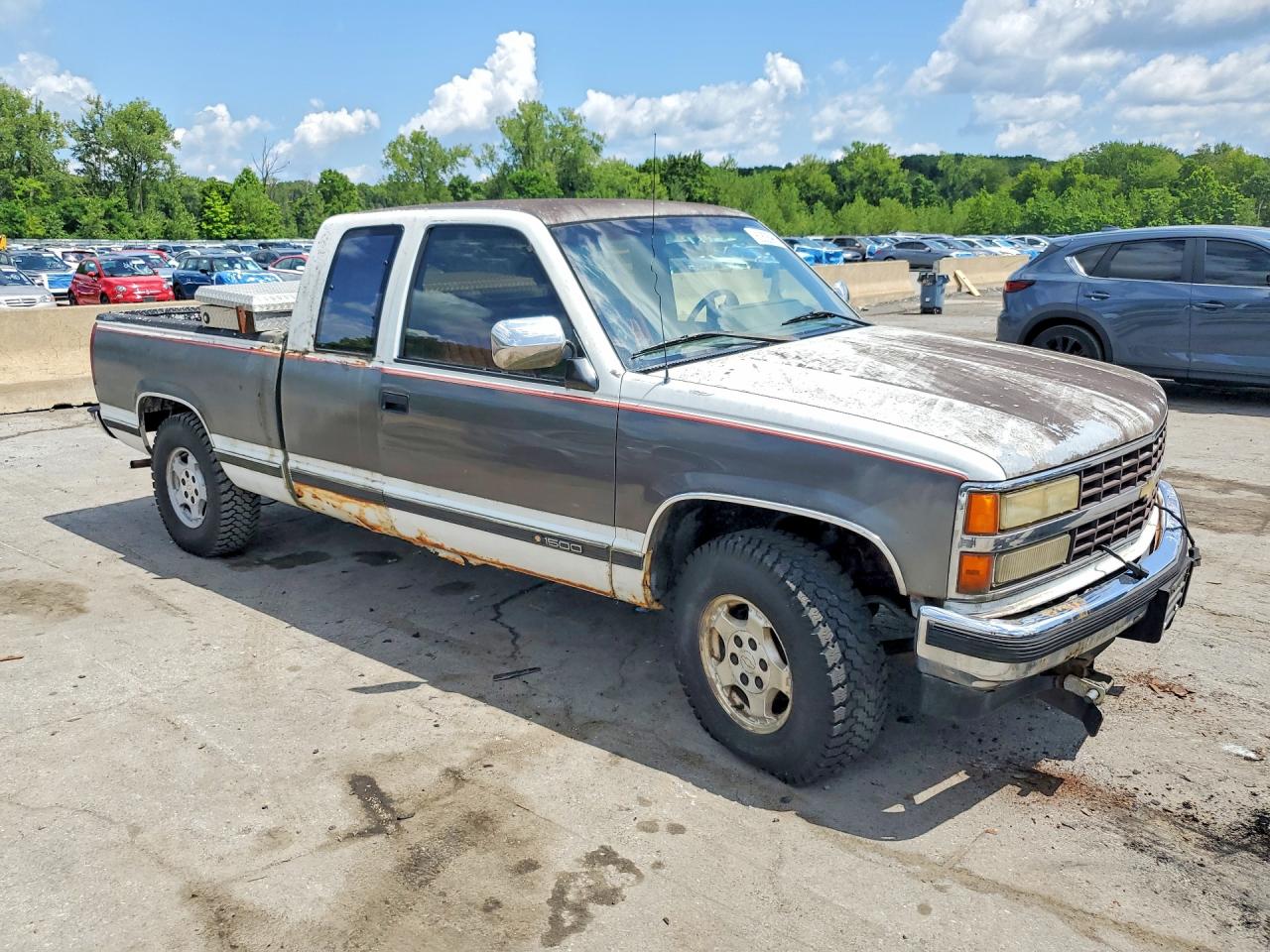 1991 Chevrolet Gmt-400 K1500 Двухцветный vin: 2GCEK19K7M1150420