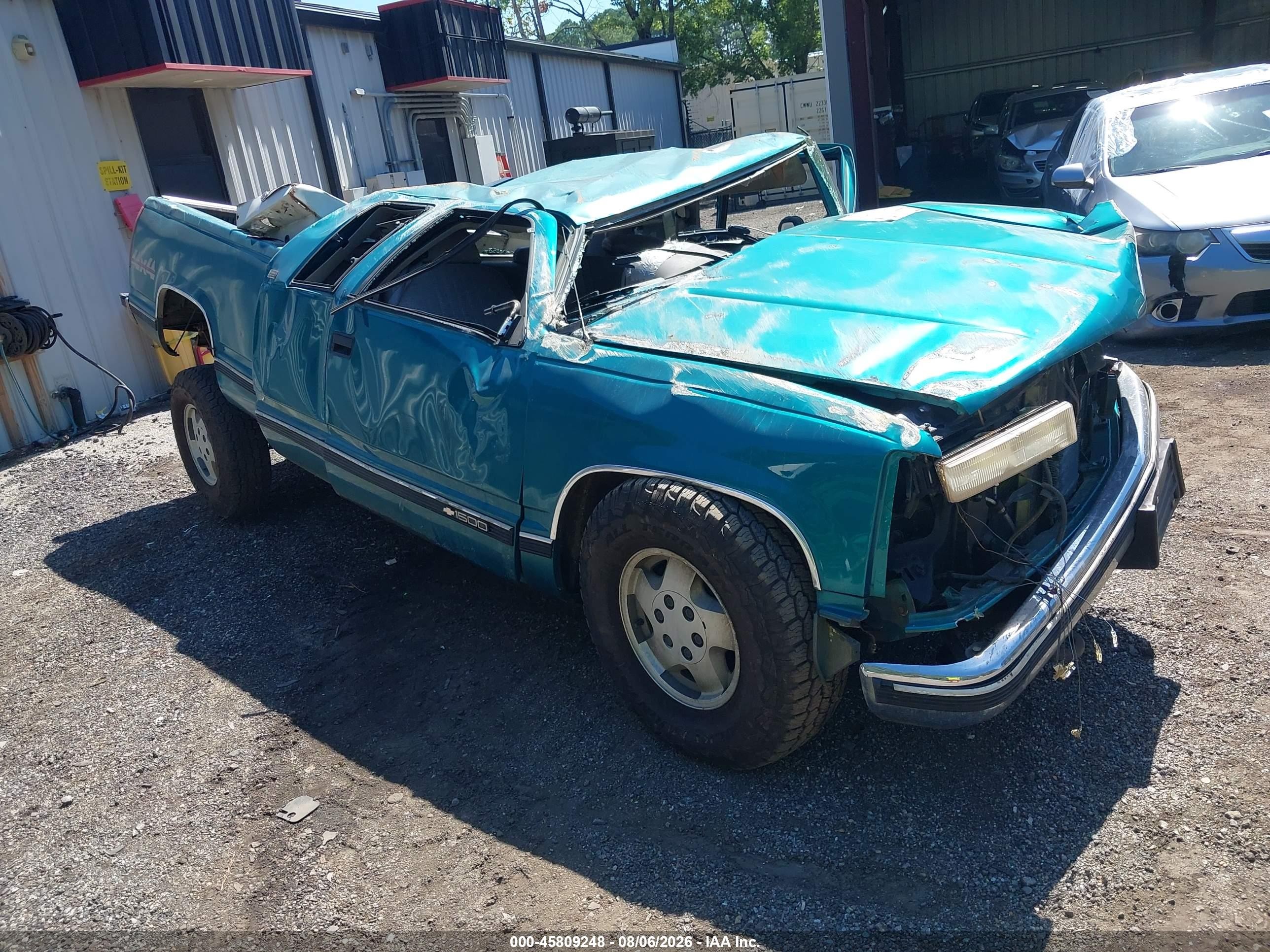 1995 Chevrolet Gmt-400 K1500 Turquoise vin: 2GCEK19K8S1276783
