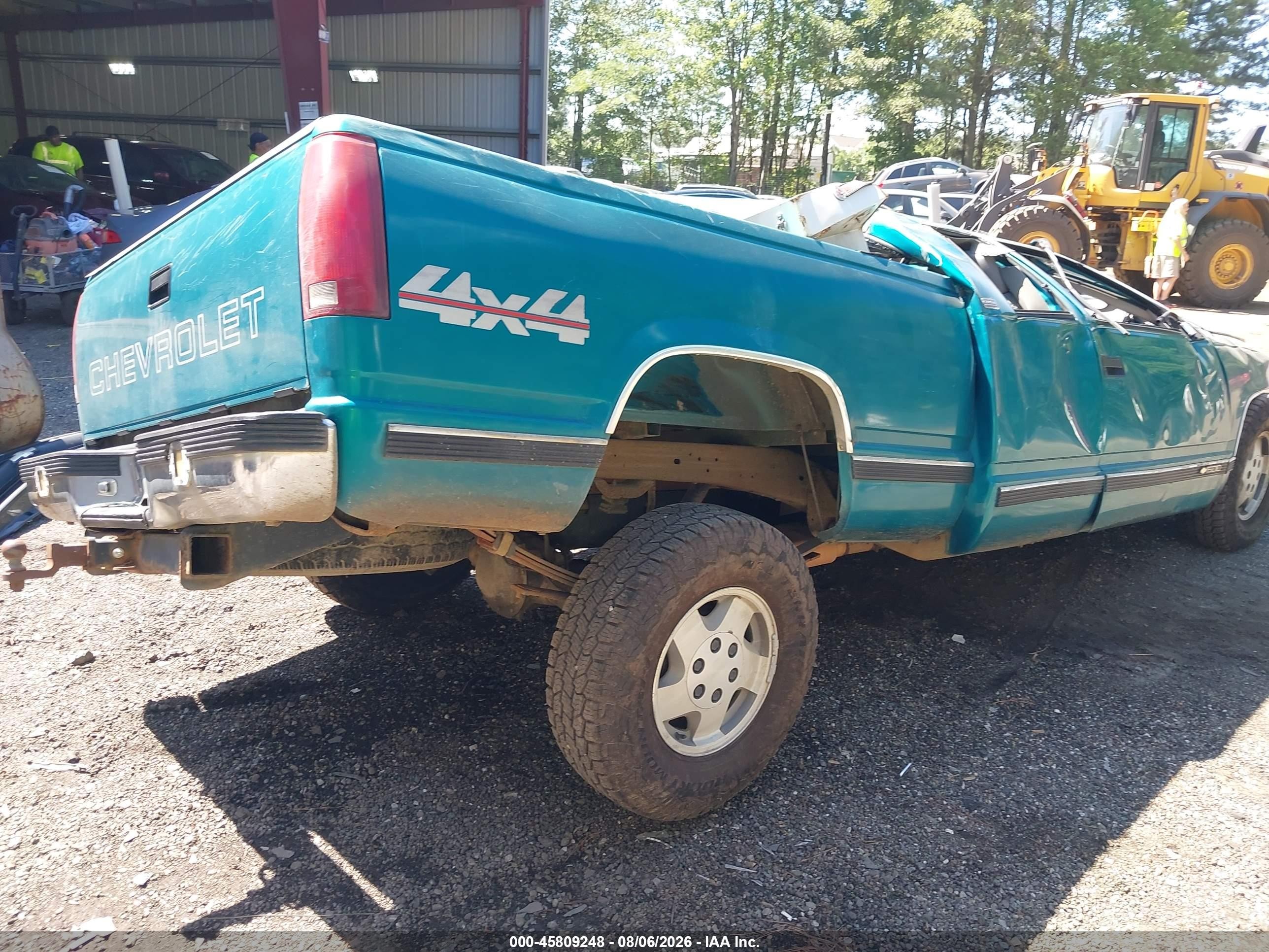 1995 Chevrolet Gmt-400 K1500 Turquoise vin: 2GCEK19K8S1276783