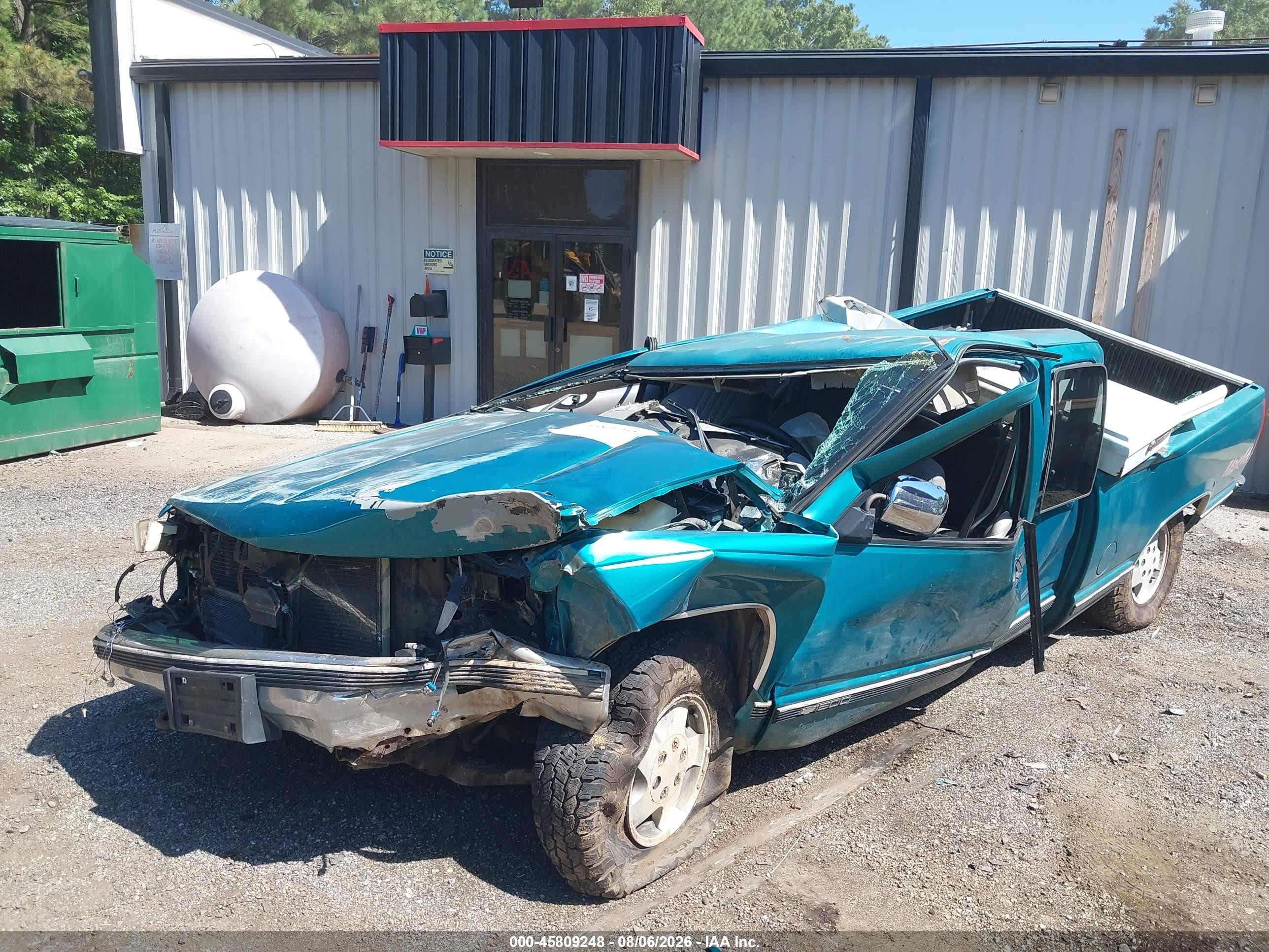 1995 Chevrolet Gmt-400 K1500 Turquoise vin: 2GCEK19K8S1276783