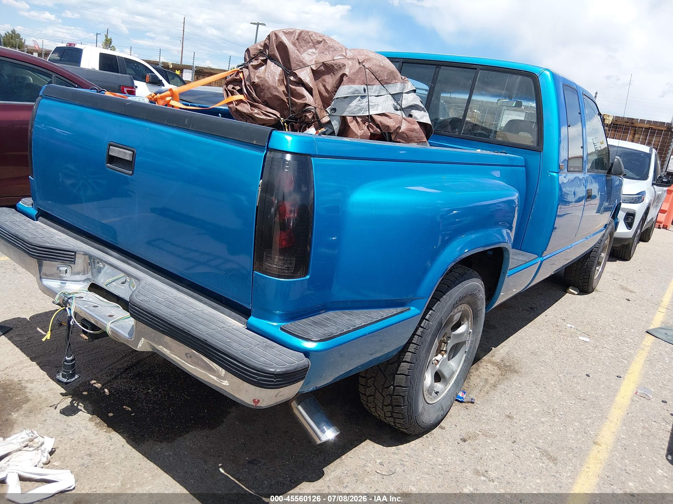1992 Chevrolet Gmt-400 K1500 Blue vin: 2GCEK19KXN1248522