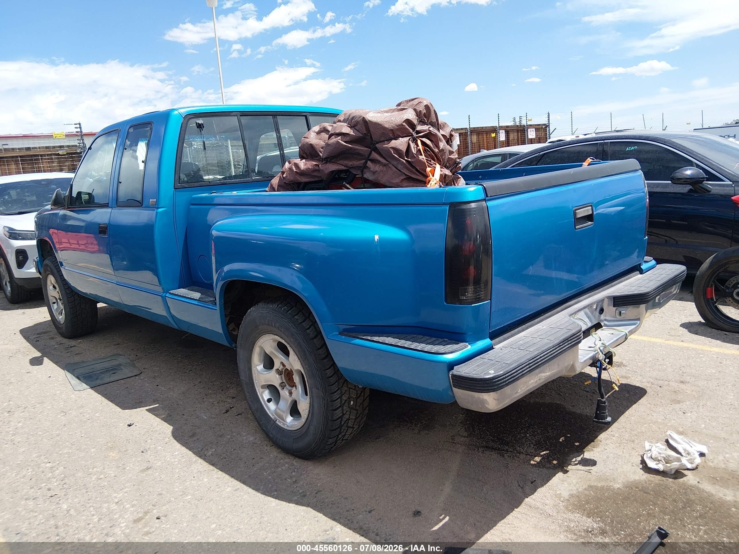 1992 Chevrolet Gmt-400 K1500 Blue vin: 2GCEK19KXN1248522