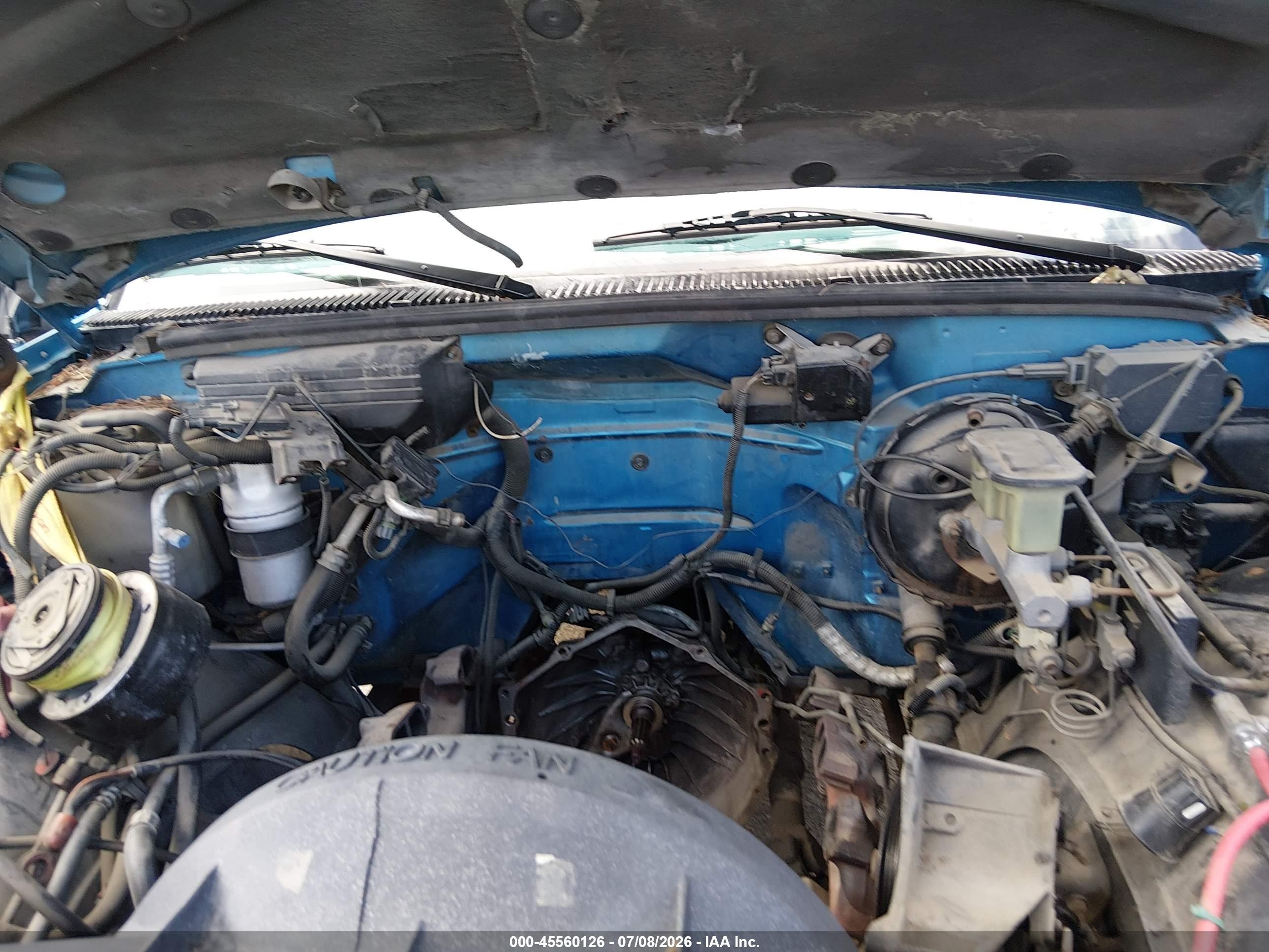 1992 Chevrolet Gmt-400 K1500 Blue vin: 2GCEK19KXN1248522