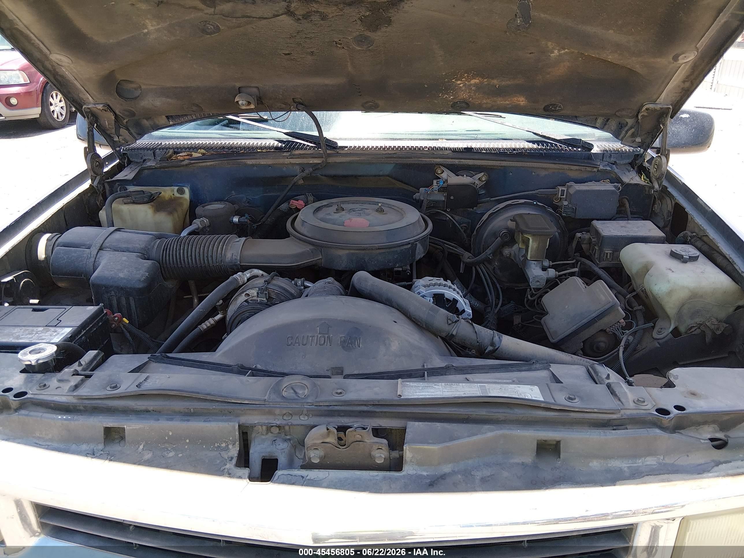1995 Chevrolet Gmt-400 K1500 Blue vin: 2GCEK19KXS1150702
