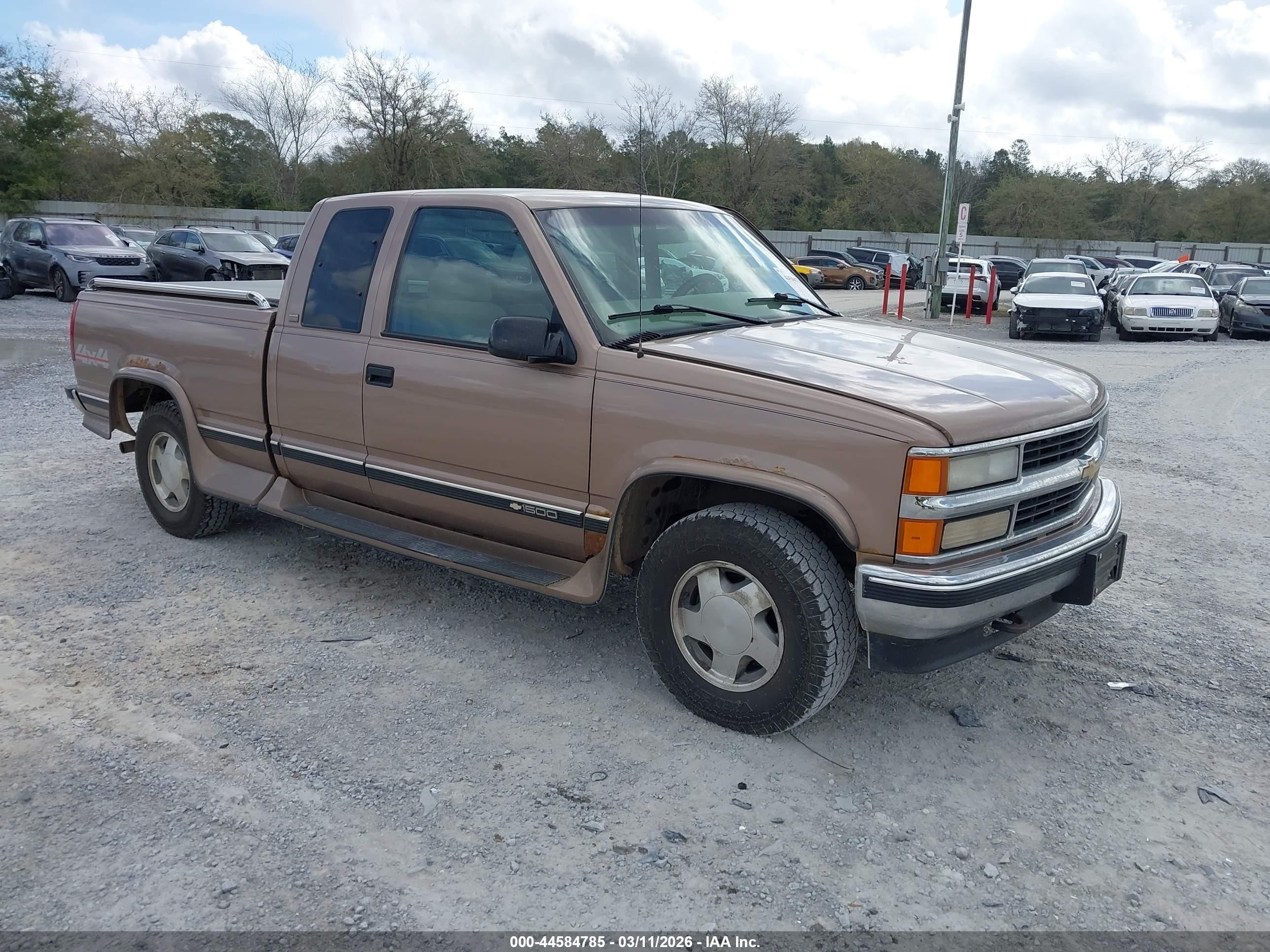 1997 Chevrolet K1500 Fleetside Желто-коричневый vin: 2GCEK19M7V1159041