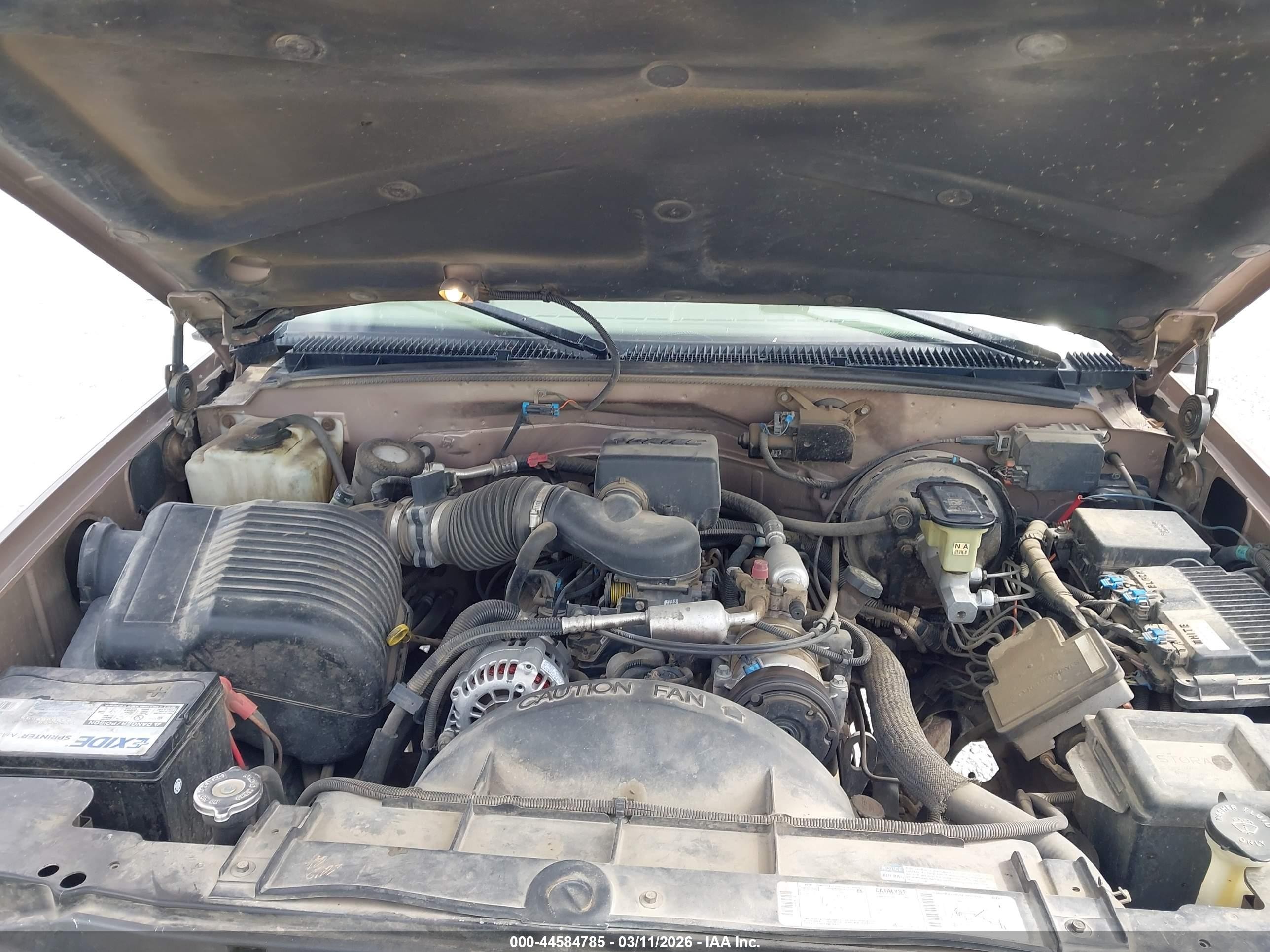 1997 Chevrolet K1500 Fleetside Желто-коричневый vin: 2GCEK19M7V1159041