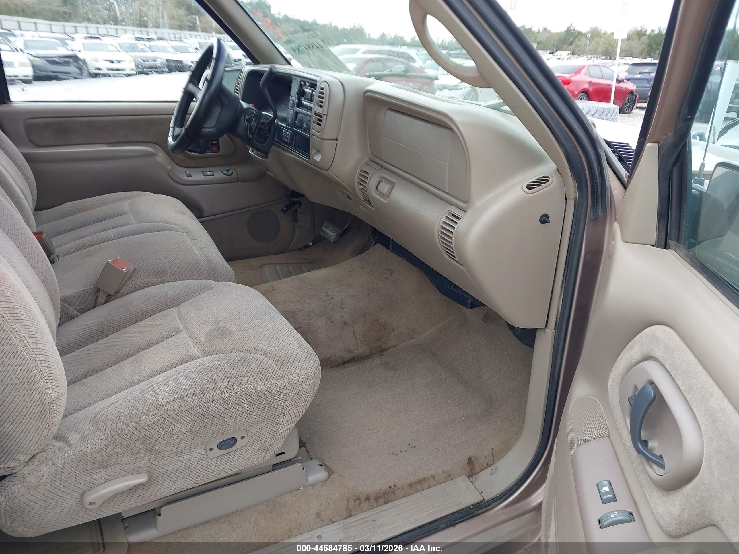 1997 Chevrolet K1500 Fleetside Желто-коричневый vin: 2GCEK19M7V1159041