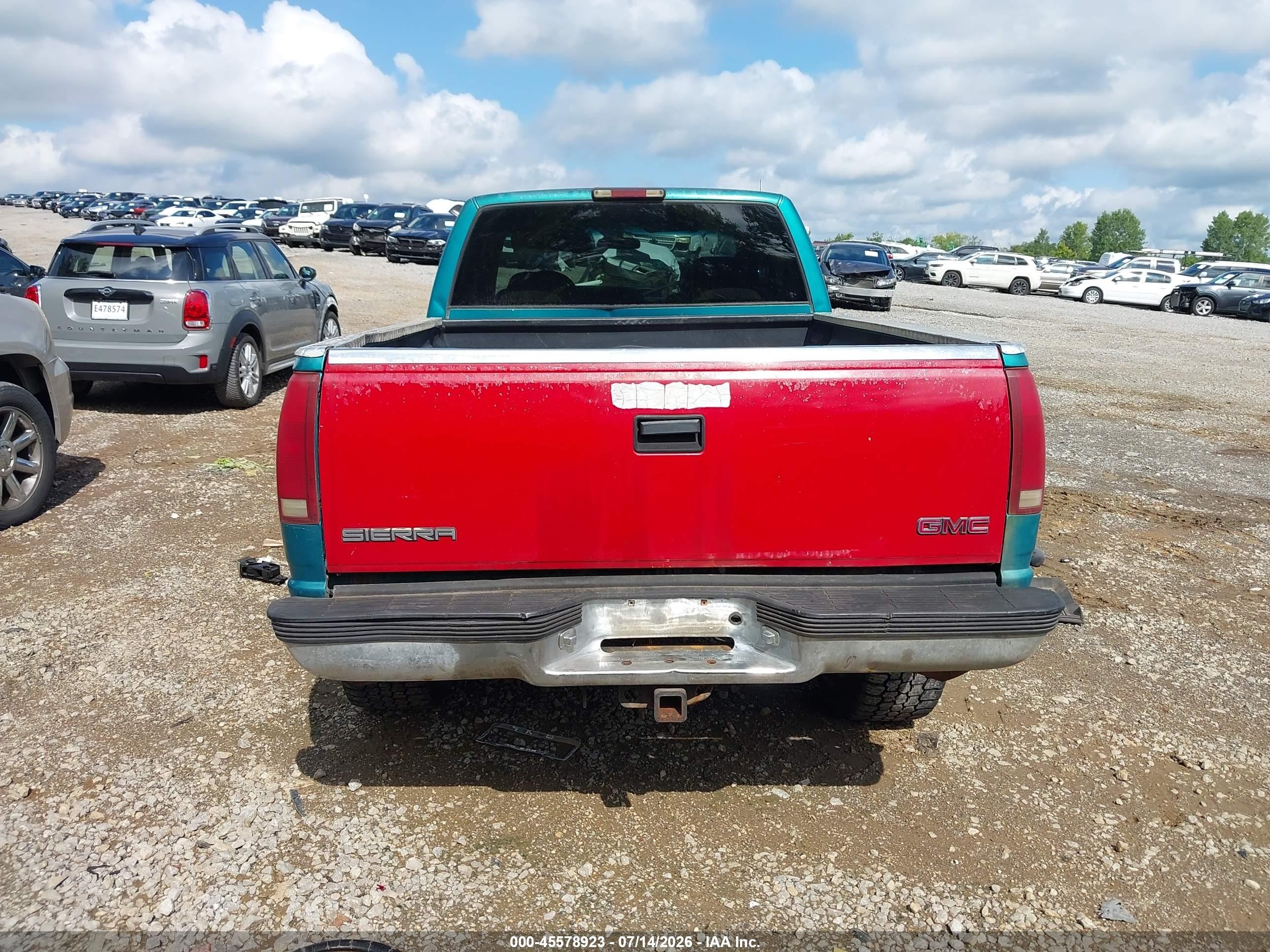 1996 Chevrolet Gmt-400 K1500 Green vin: 2GCEK19MXT1122210